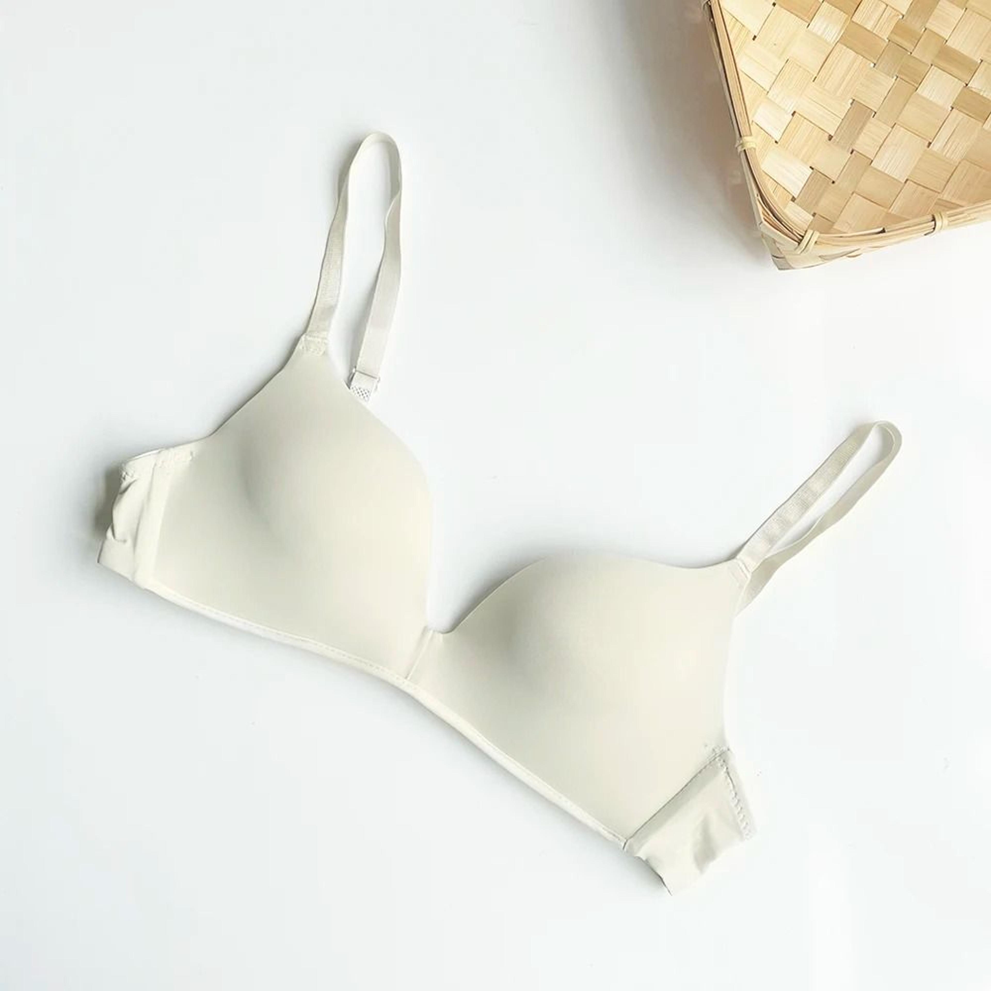 Ice Silk Bra For Women Comfort Wireless Gather Sexy Underwear Push Up Simple Lingerie Seamless Bras 10