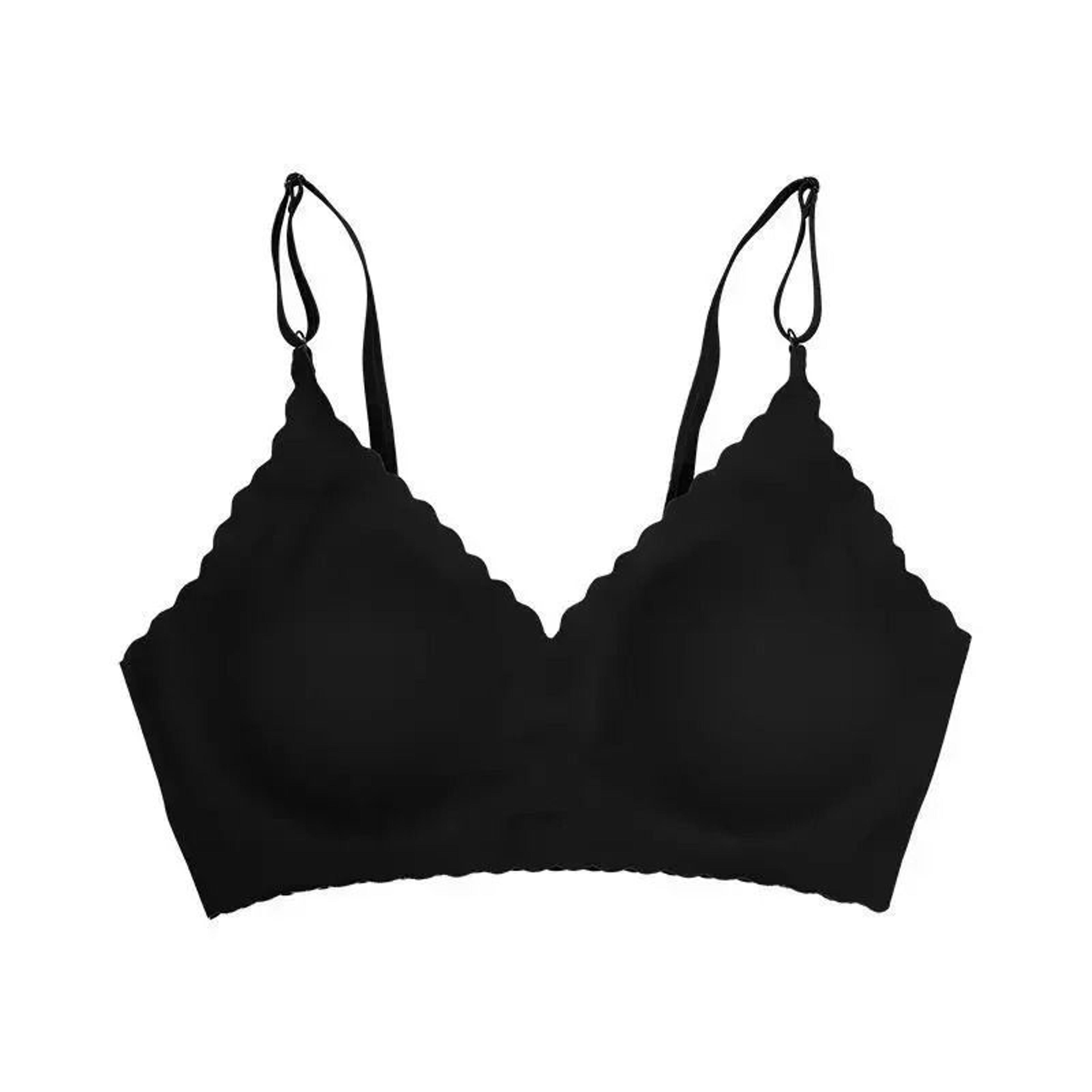 Seamless Ice Silk WireFree Padded Comfy Bra With Wavy Edge 9