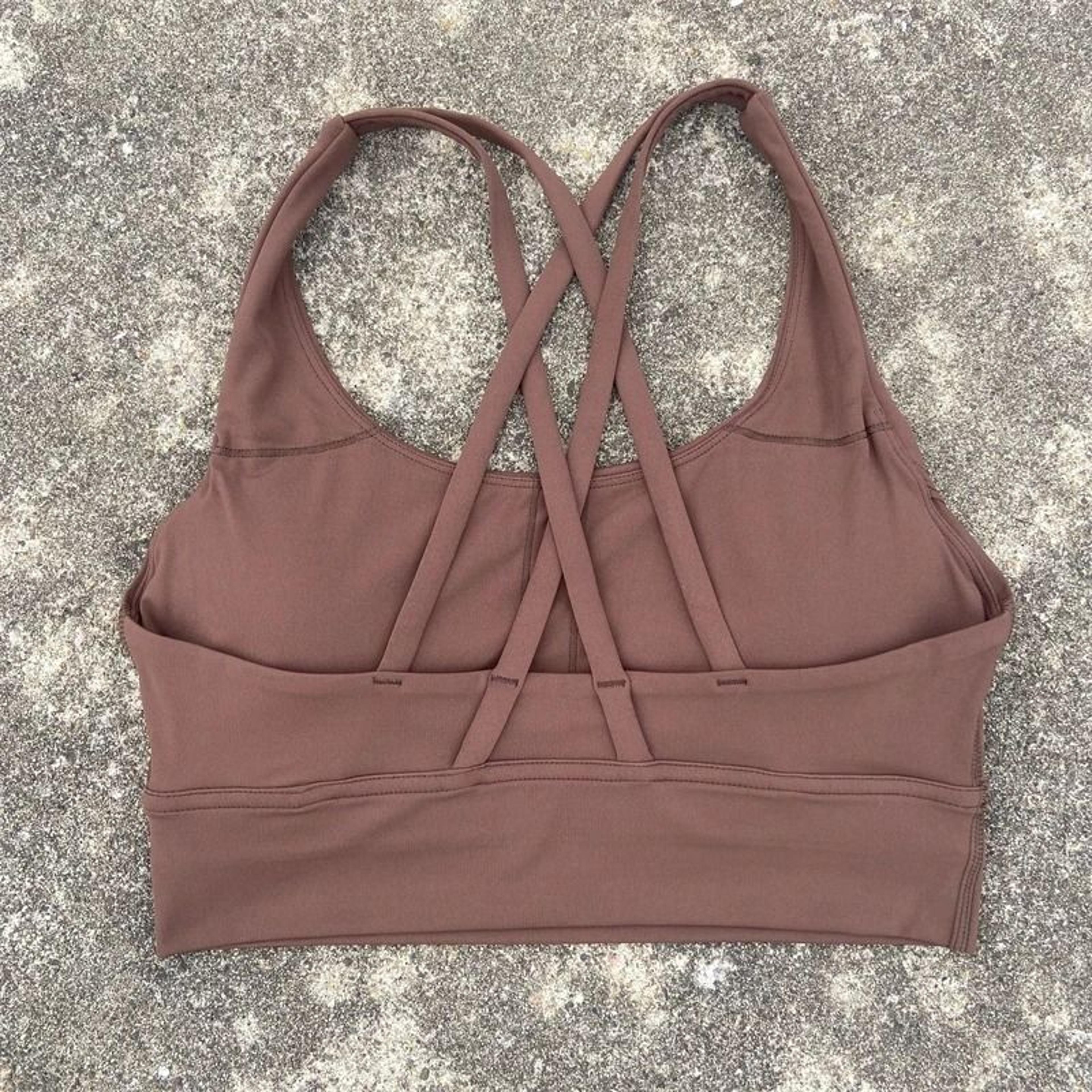 Solid Color Fitness Sport Bra Cross Back High Strength Comprehensive Training Top 10