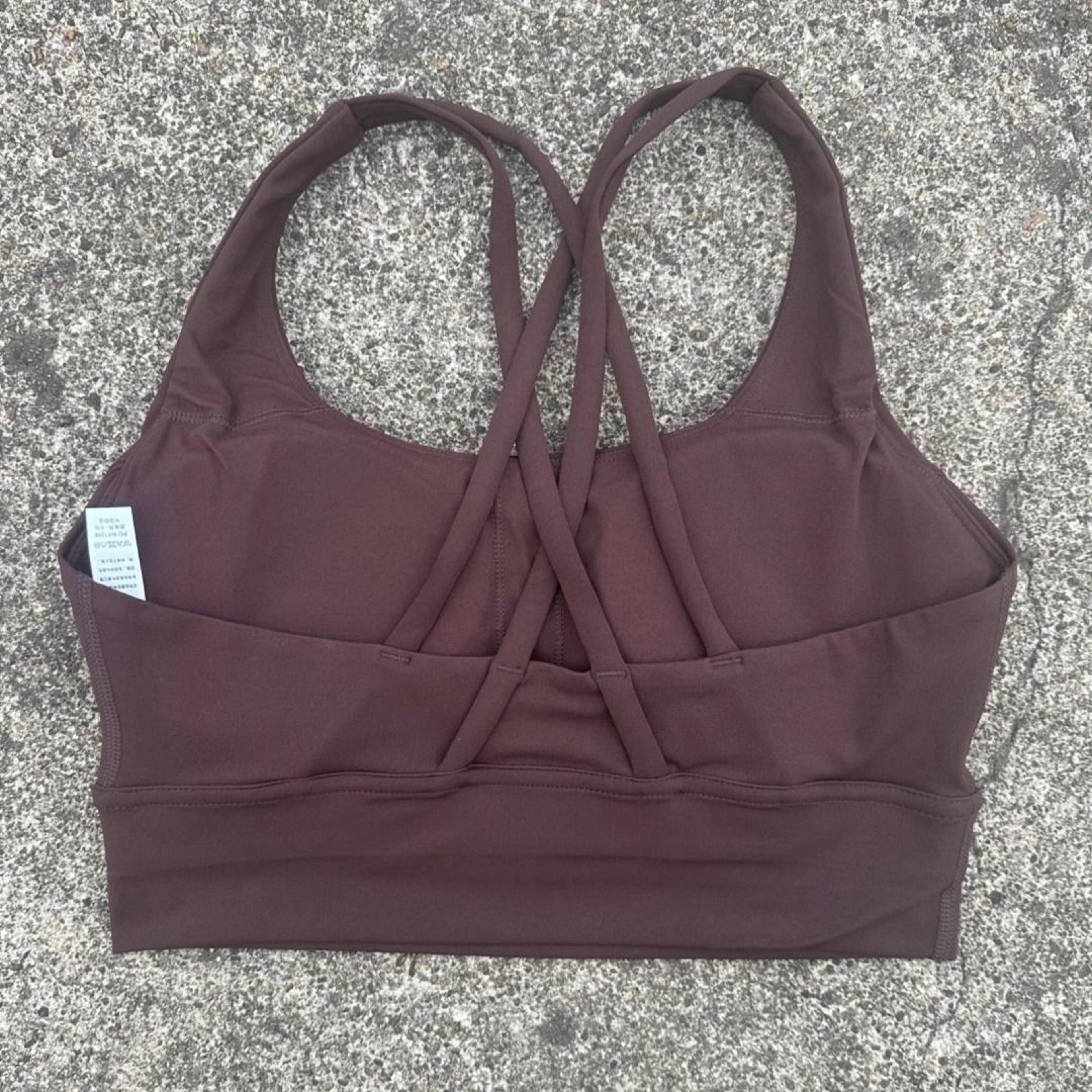 Solid Color Fitness Sport Bra Cross Back High Strength Comprehensive Training Top 19