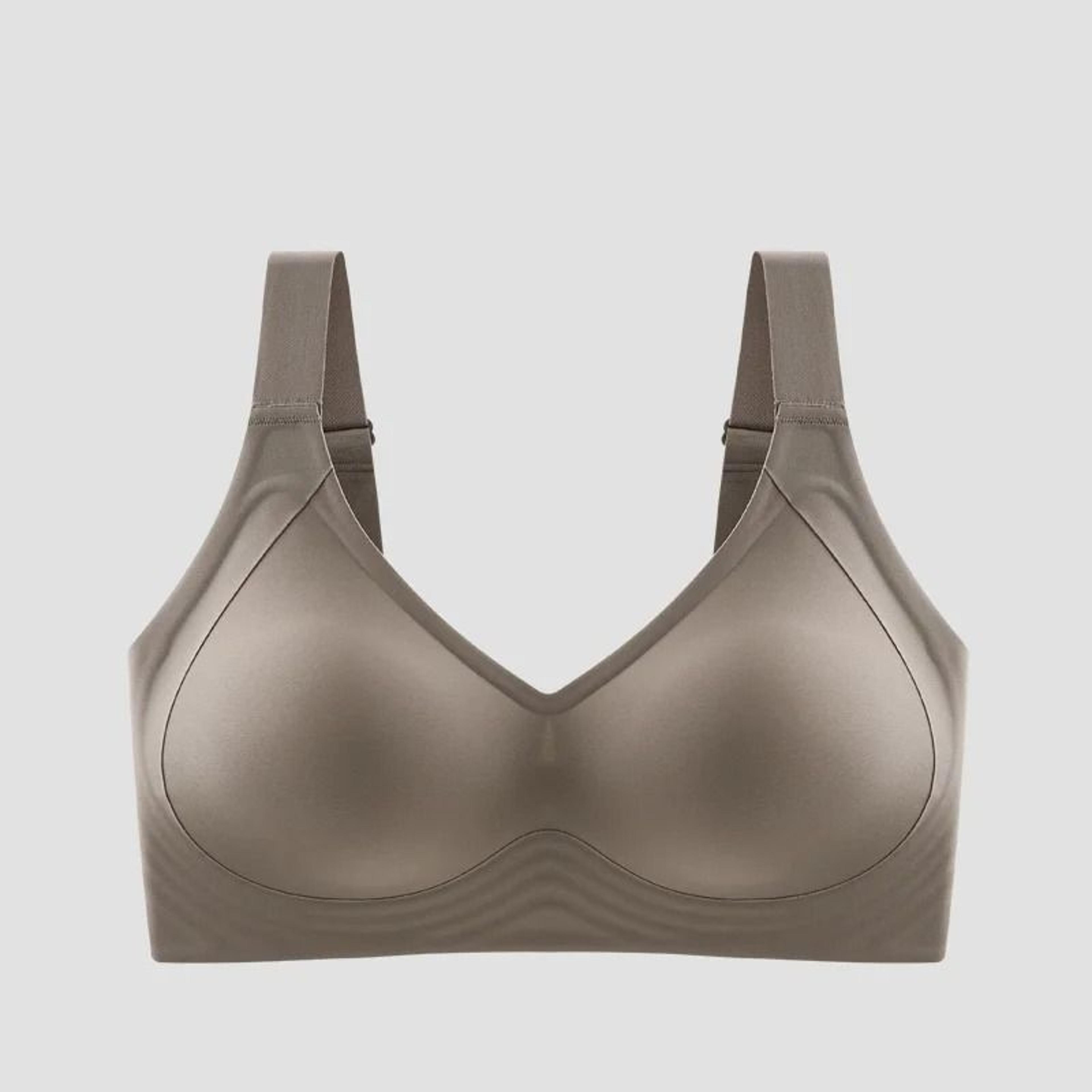 Big Breasted Sleeping Bra Wireless Gathered Plus Size Anti Sagging Yoga Vest 6