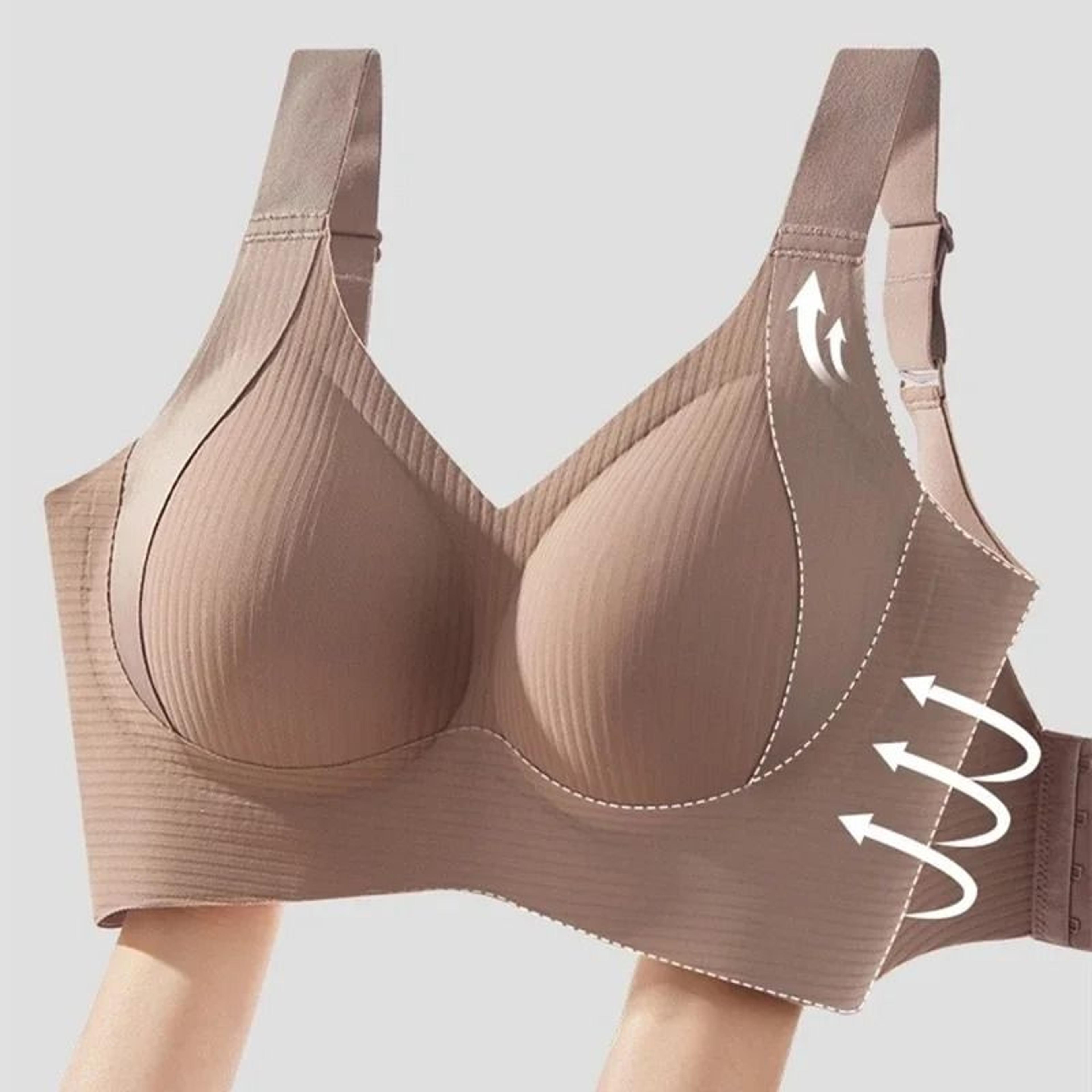 Large Size Traceless Wireless Gathering Breathable Sports Bra 0