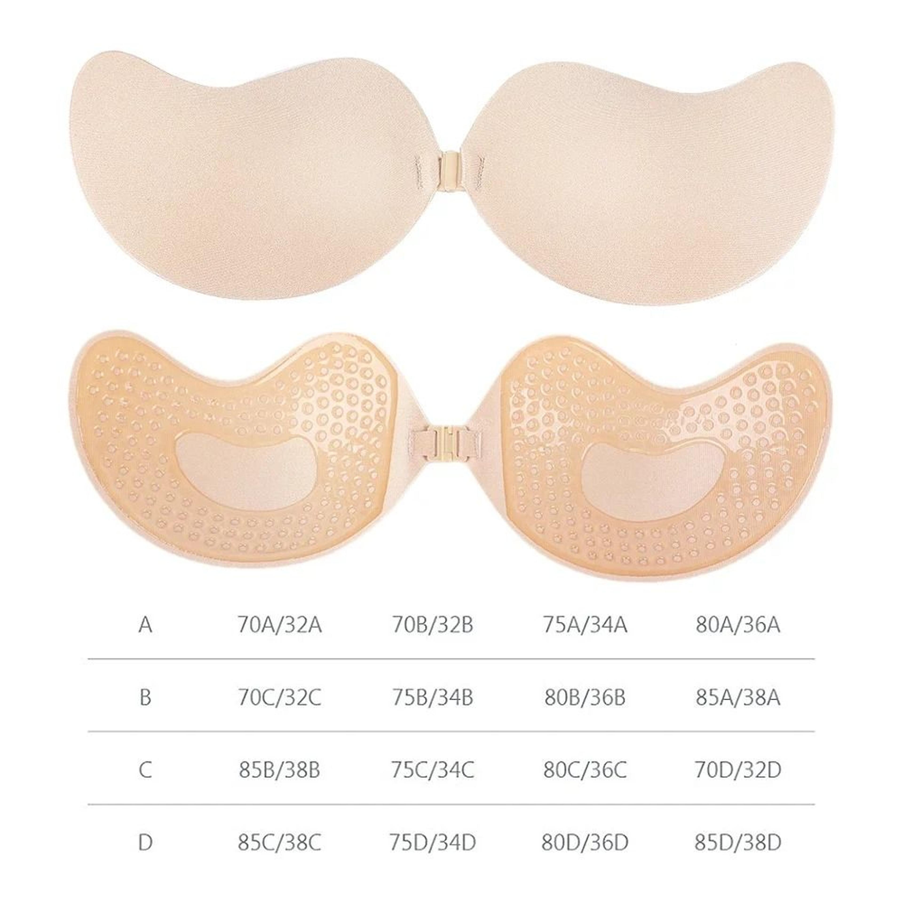 Invisible Strapless Adhesive StickOn Push Up Bra Seamless Silicone Nipple Covers 5