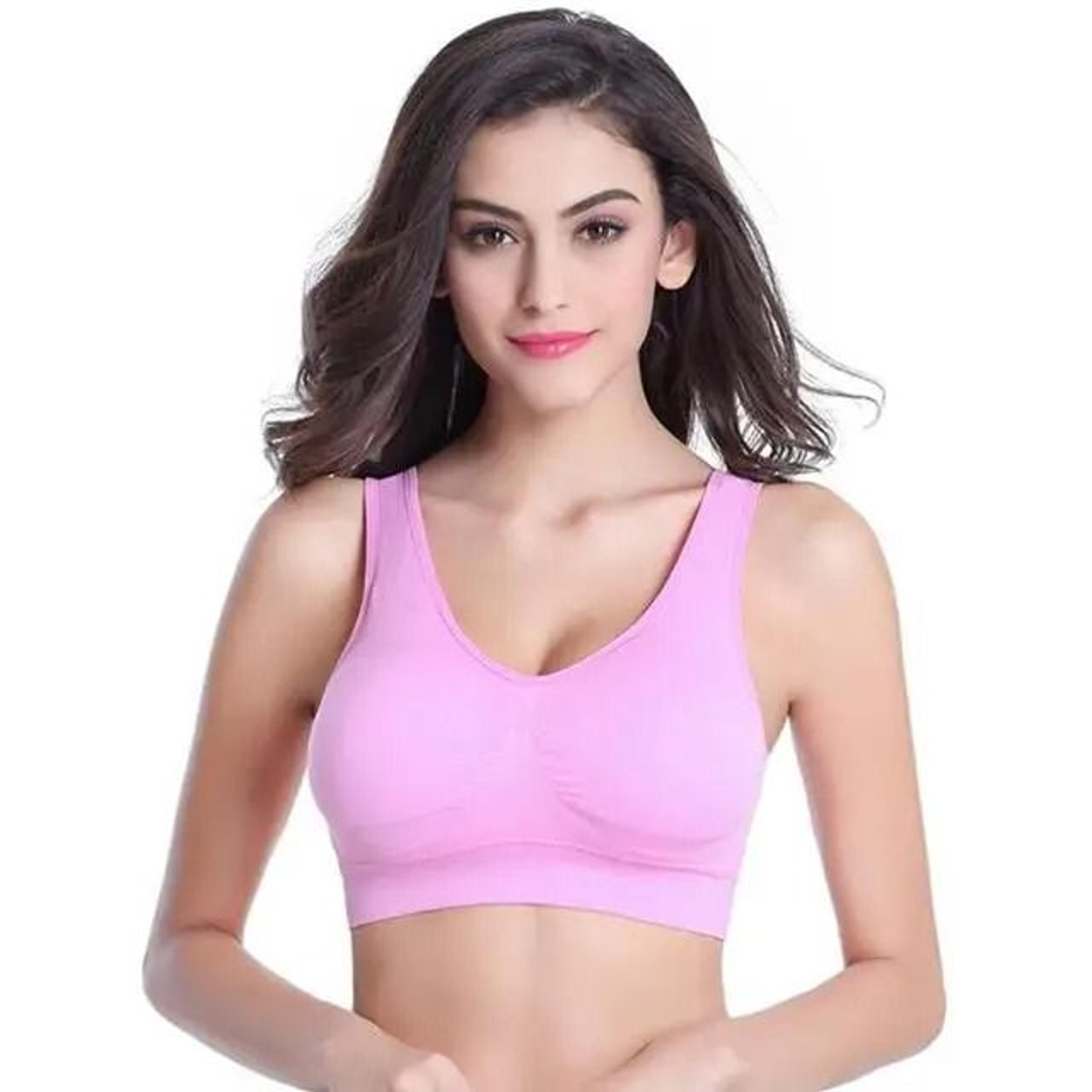 Plus Size Wireless Seamless Sports Yoga Vest Adjustable Brassiere 9