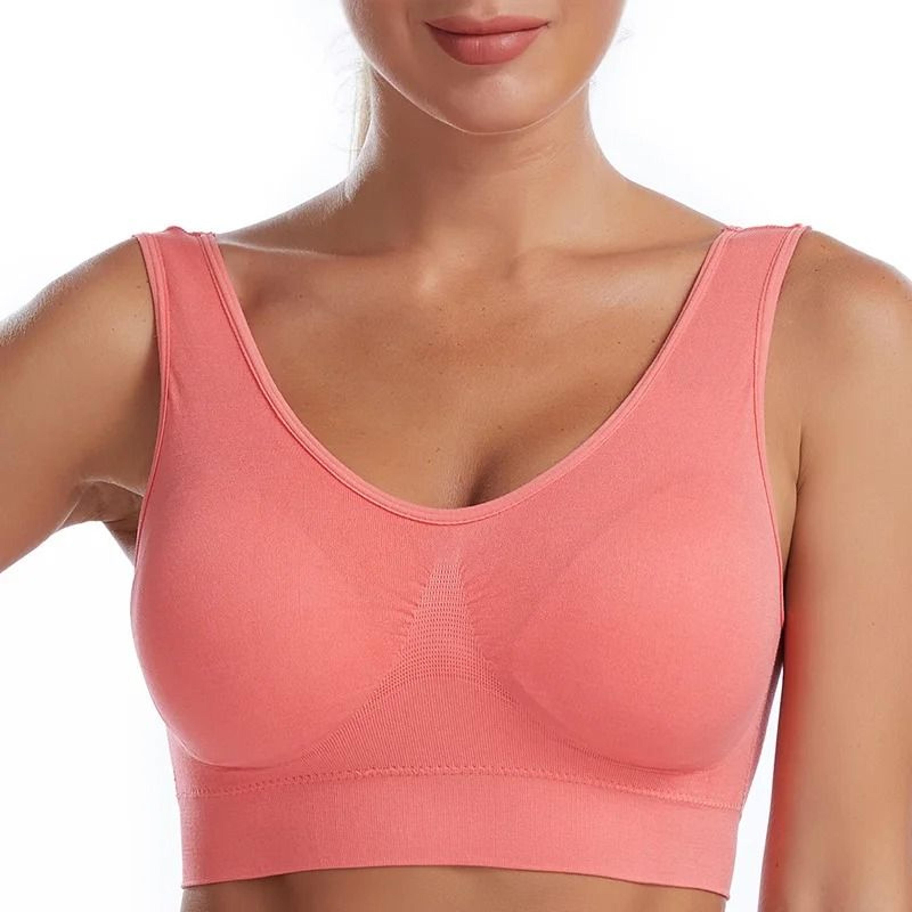 Plus Size Wireless Seamless Sports Yoga Vest Adjustable Brassiere 2