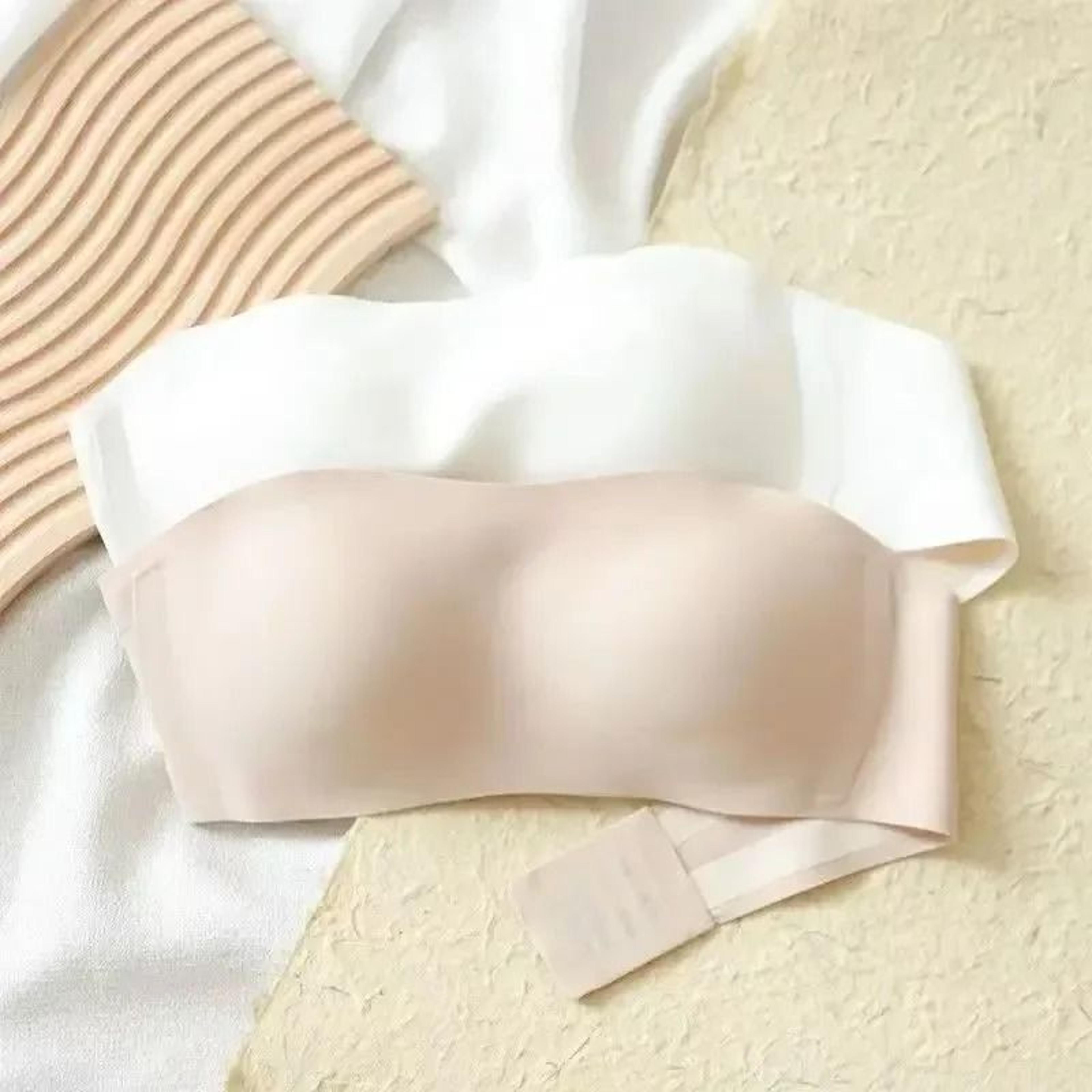 Seamless Tube Top Invisible Strapless Wireless Push Up Bralette 1
