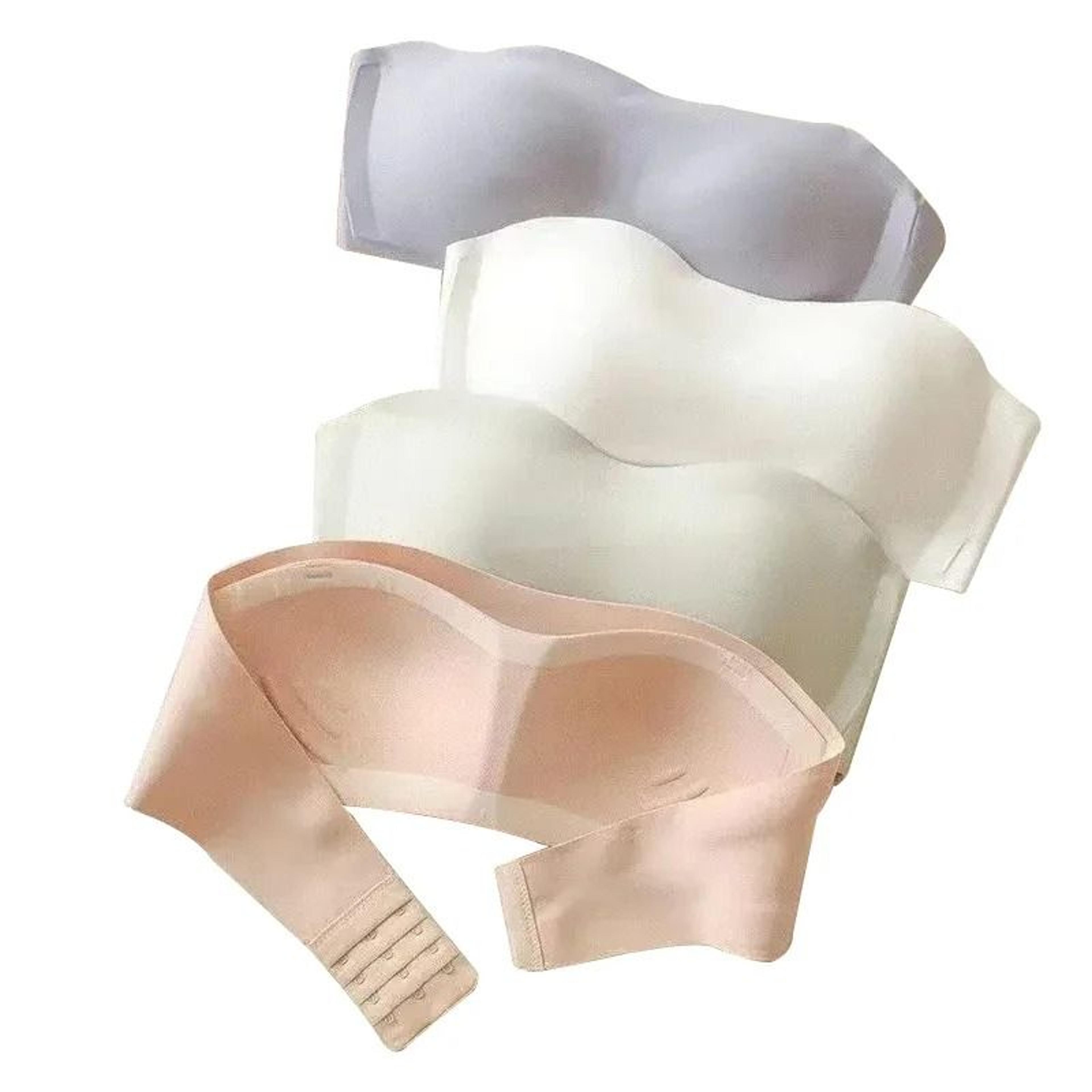 Seamless Tube Top Invisible Strapless Wireless Push Up Bralette 3