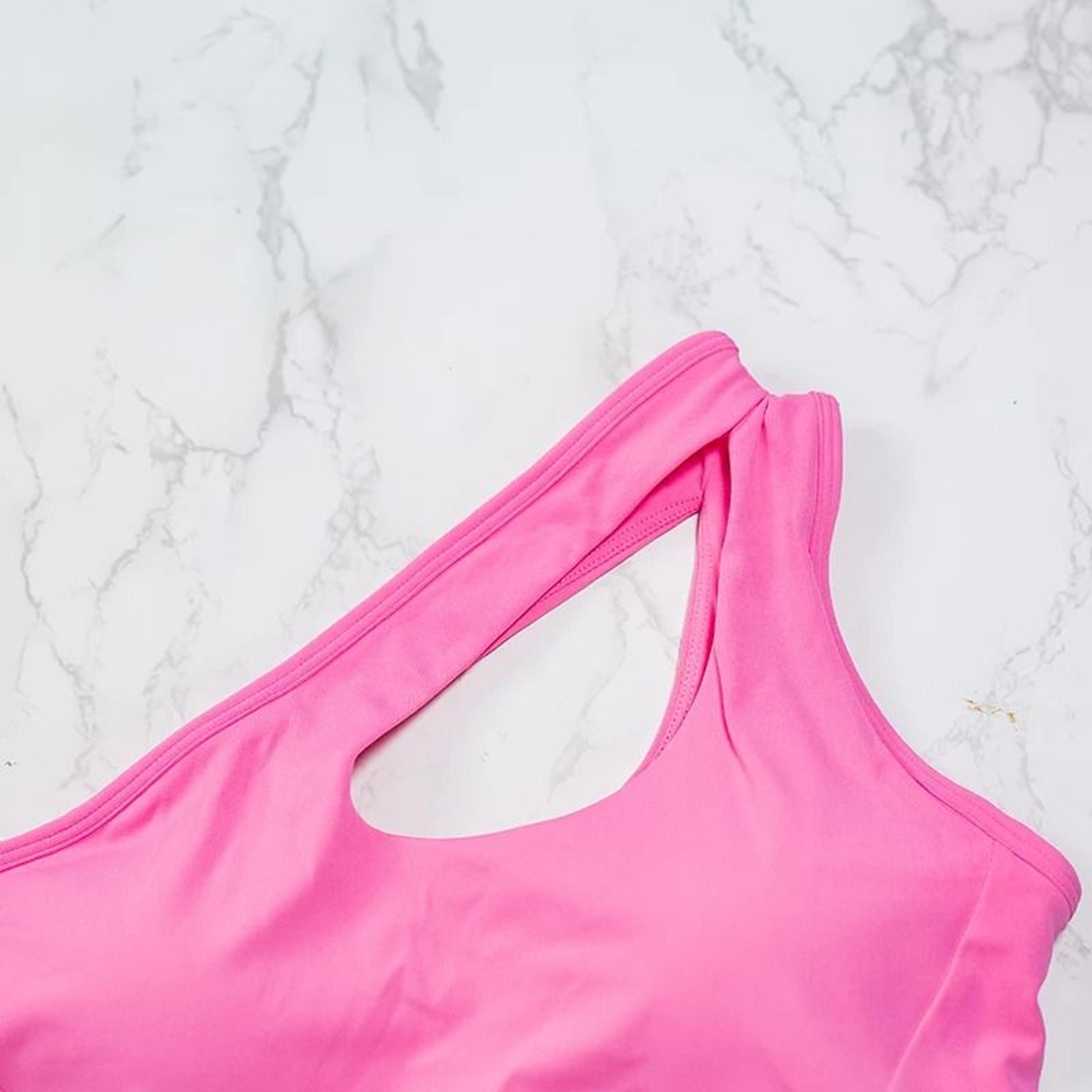DIAS FIT JOY Womens One Shoulder Sports Bra Yoga Vest 4