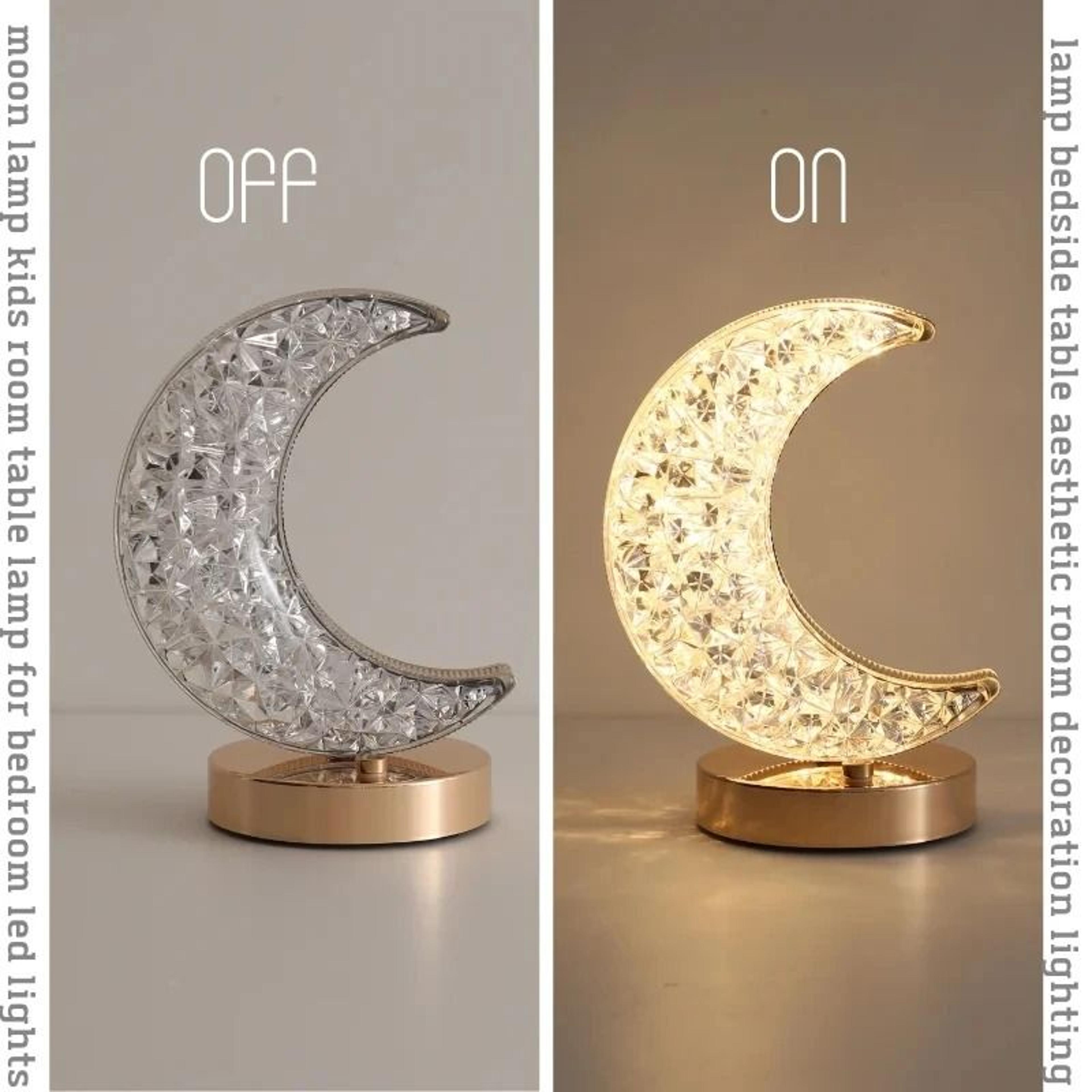 Bedroom Crystal Touch Dimming 3D Moon Lamp 2