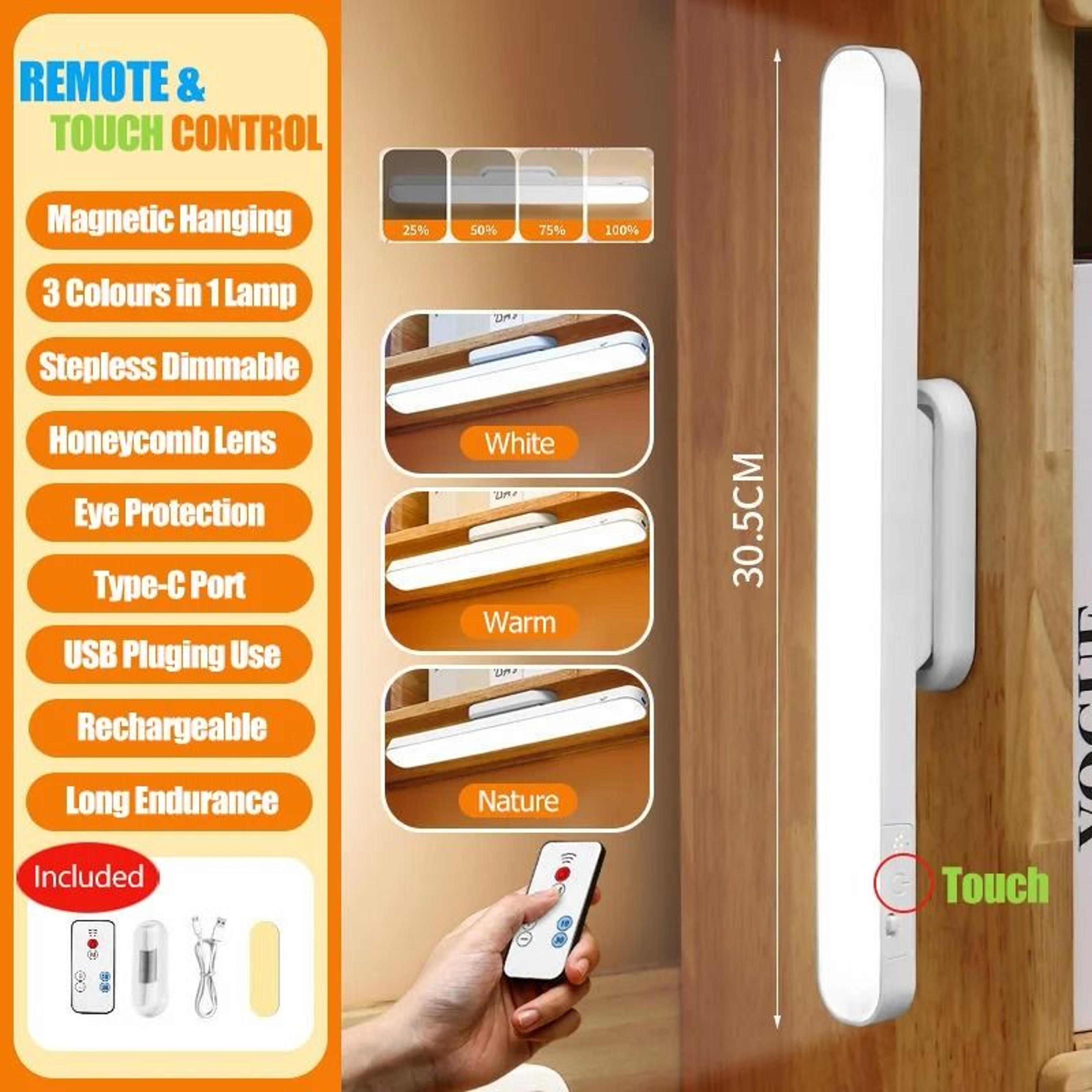 Remote Magnetic LED Hanging Desk  Cabinet Light 1