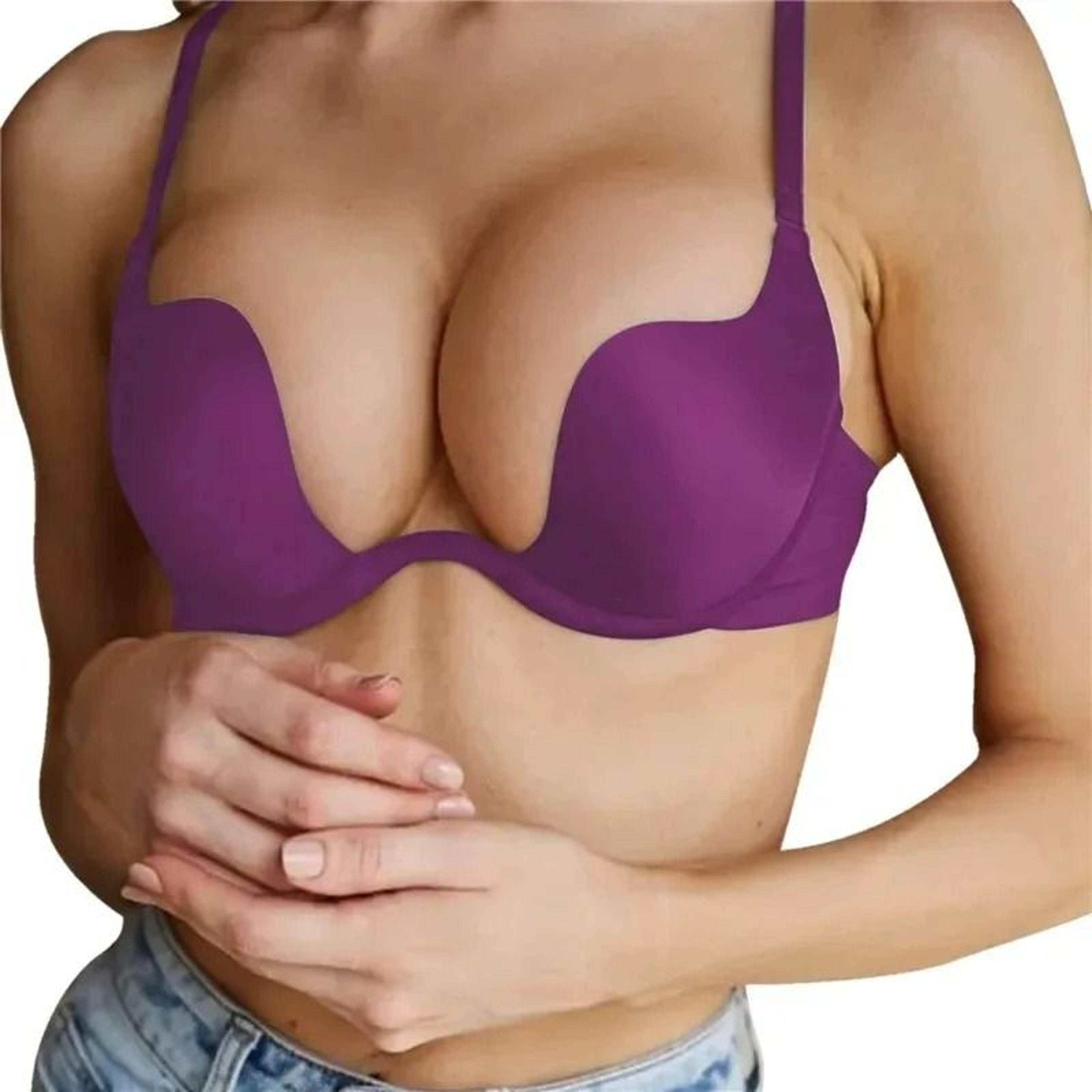 Sexy Womens Backless LowCut Deep V Push Up Bra And Invisible Sport Yoga Bralette 5