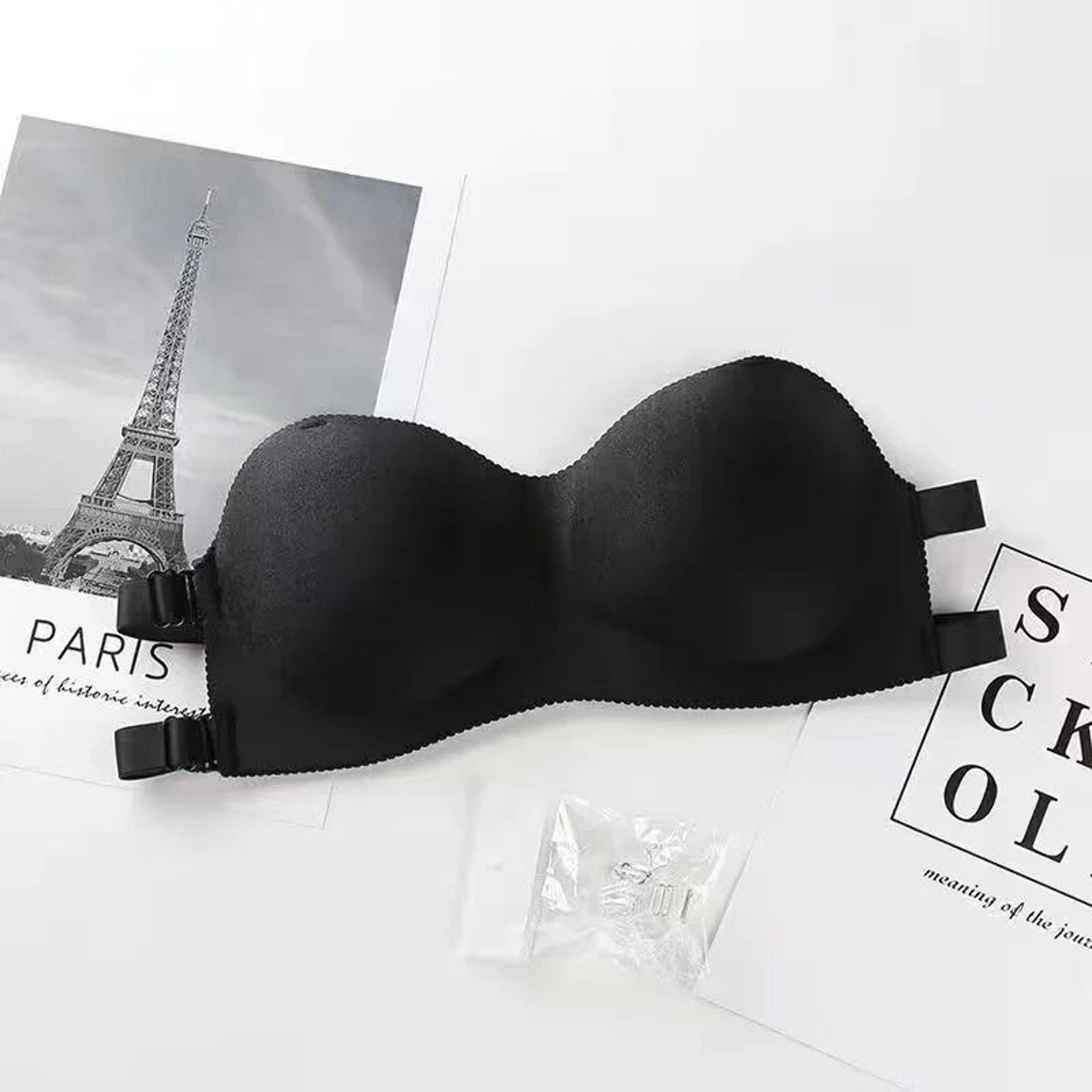 Sexy Backless Invisible Bra Push Up Seamless Strapless Bandeau 3