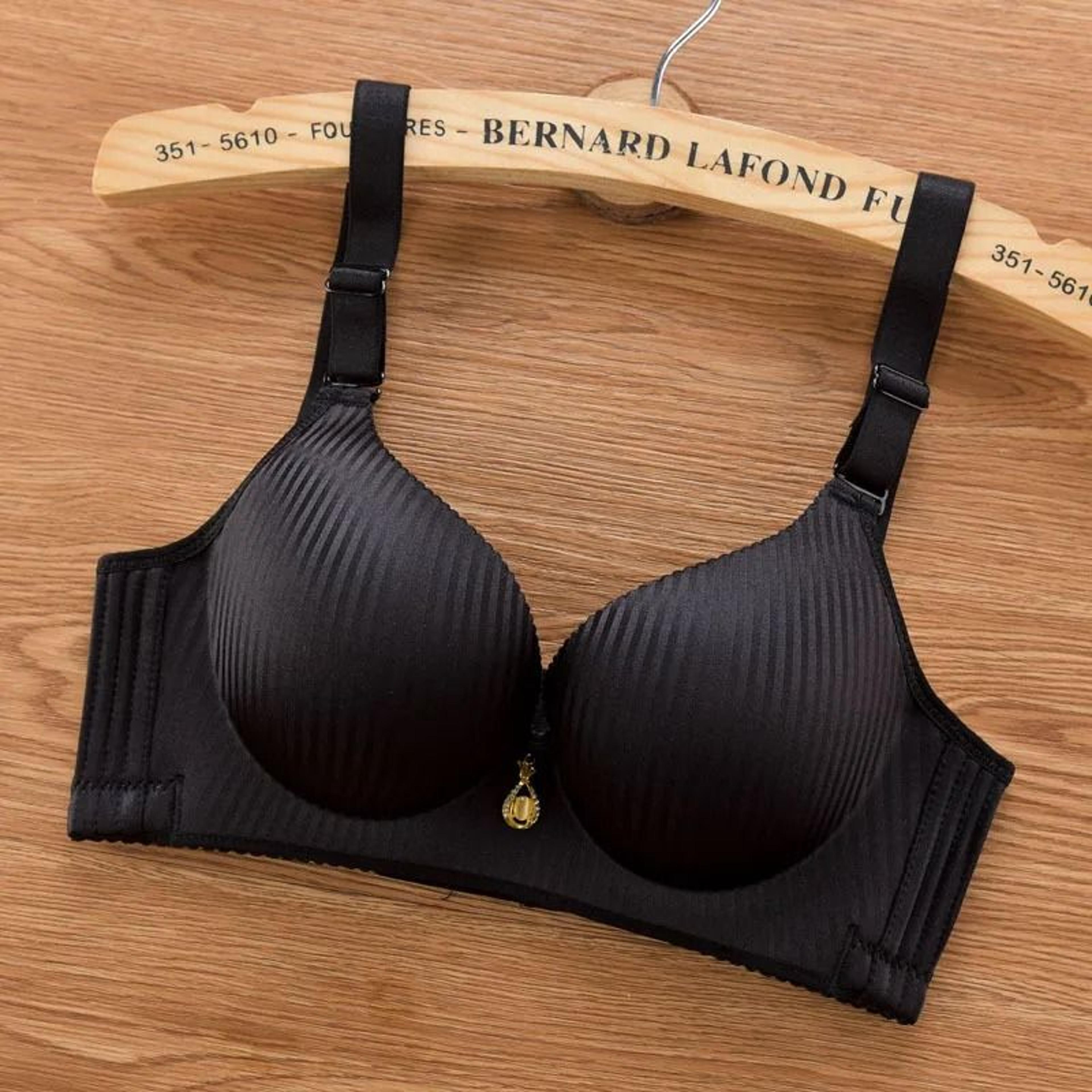 2024 New 8cm Thick Push Up Bra WireFree No Steel Ring Seamless Adjustable Padded Lingerie 3