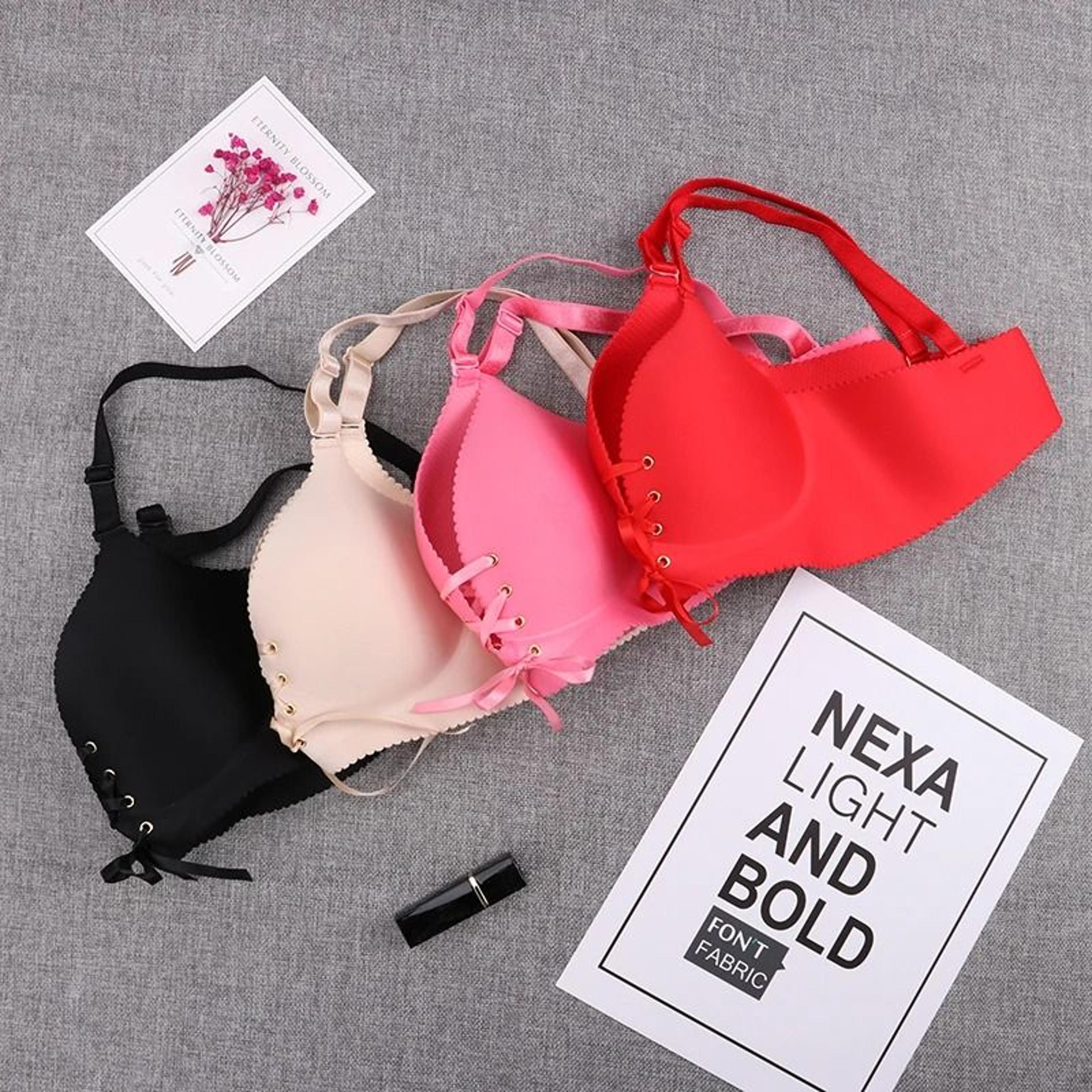 Seamless Sexy Push Up Bra  Wireless Cotton Bralette 4
