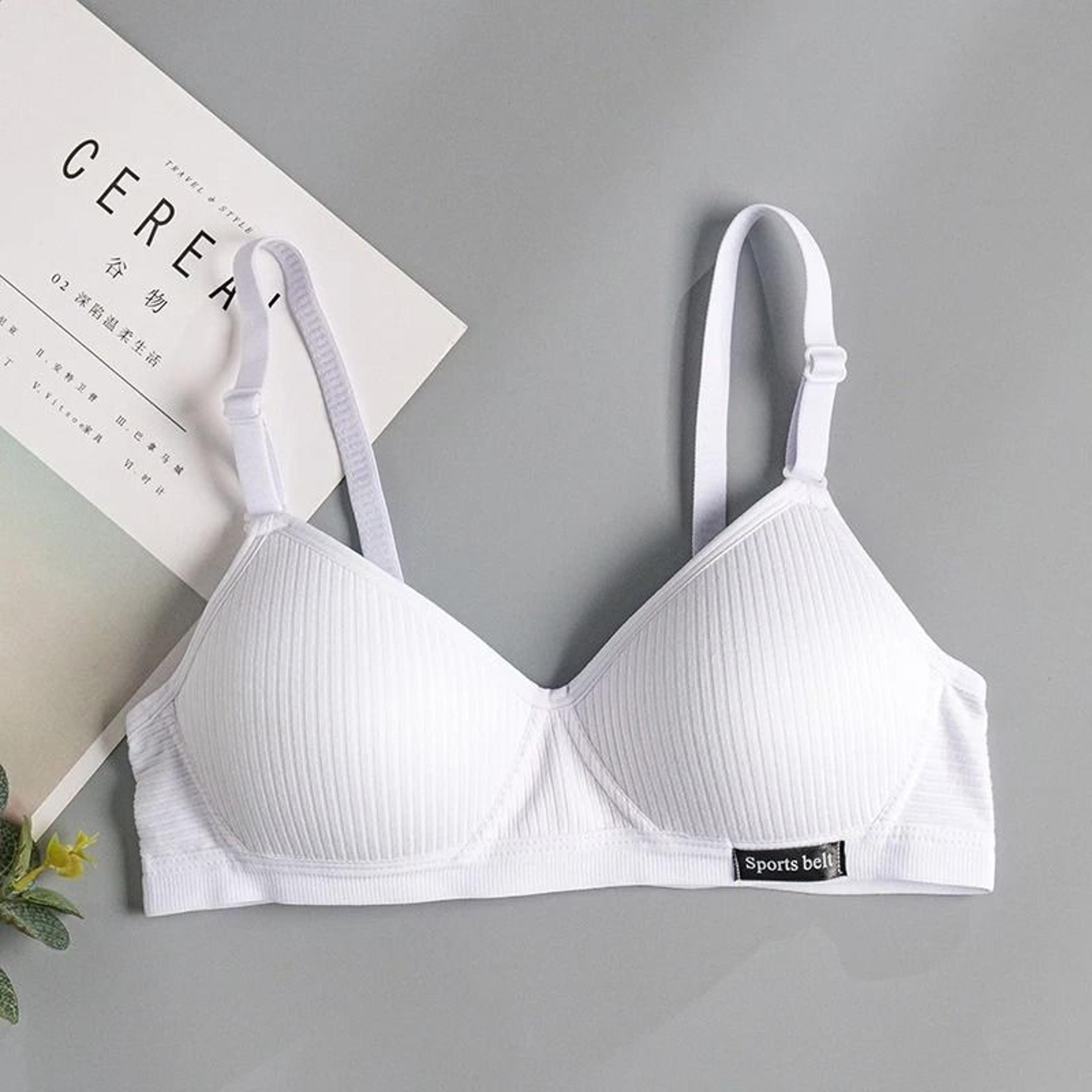 FallSweet Cotton Wireless Bra  Seamless VShaped Gathering Underwear 8