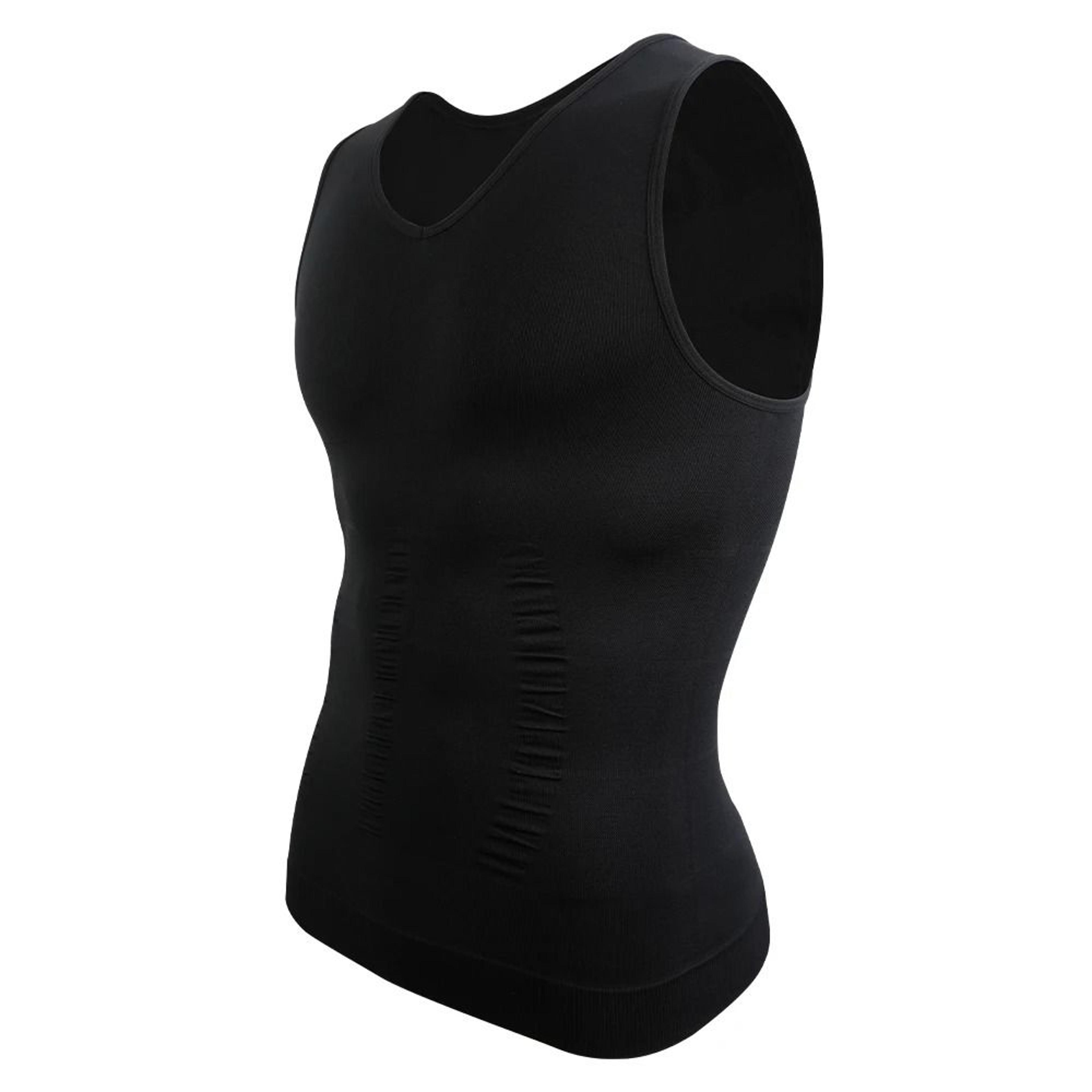 Mens Body Shaper Slimming Shirt  Compression Muscle Tank Top 6