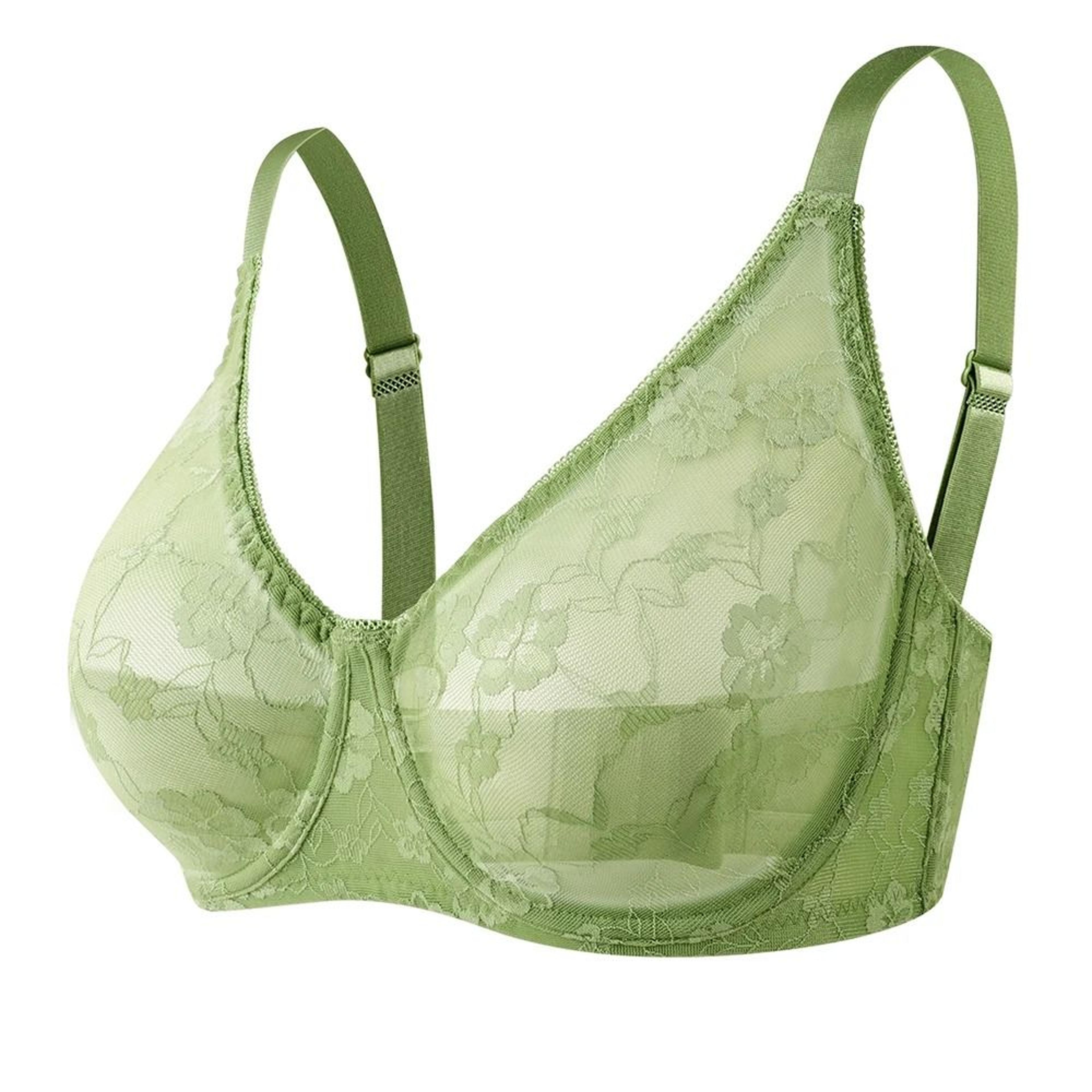 Sexy Womens Lace Sheer Brassiere  Plus Size Underwire Lingerie 6