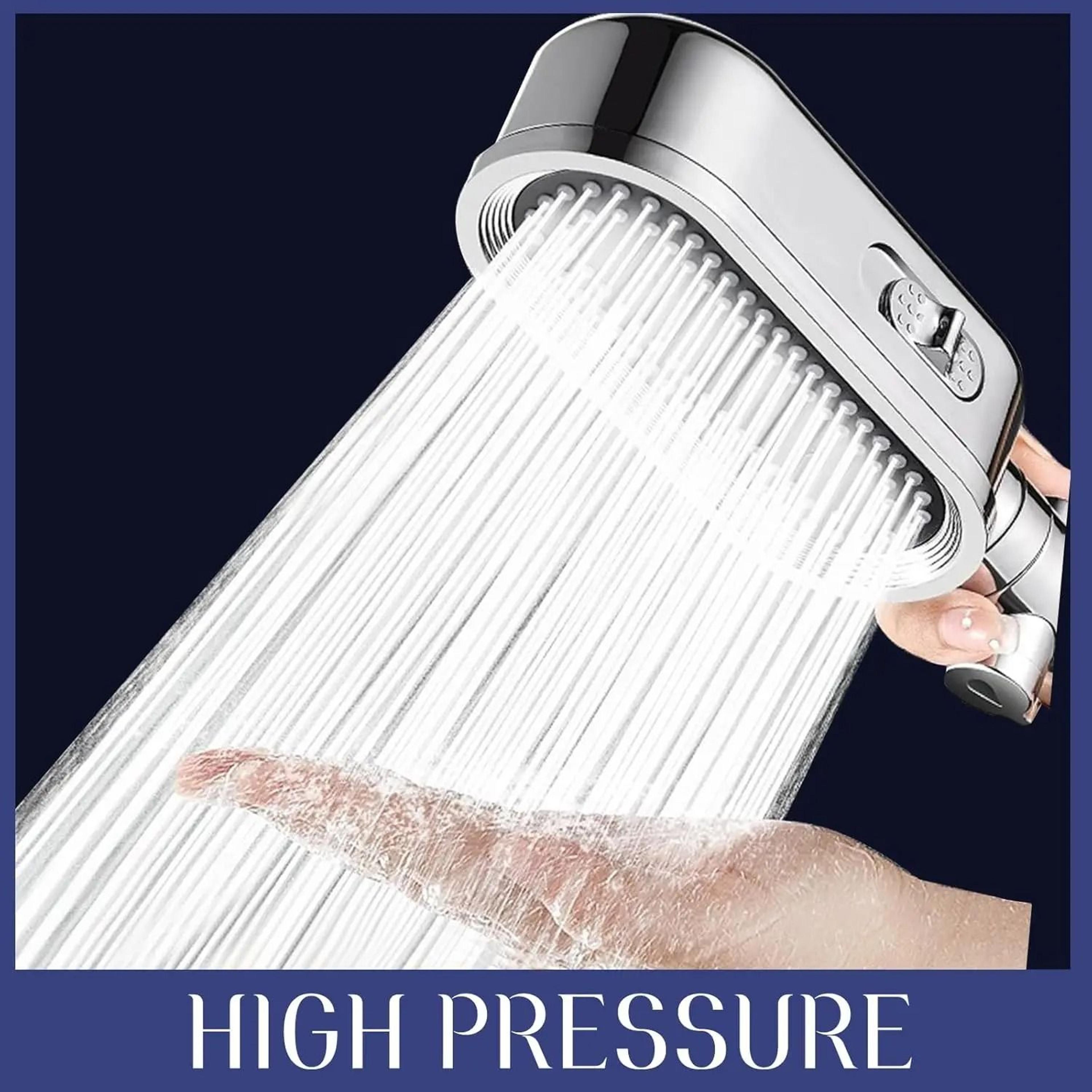 3 Modes Powerful Handheld Shower Head AntiClogging And AntiLimescale Flexible Bath Head 4