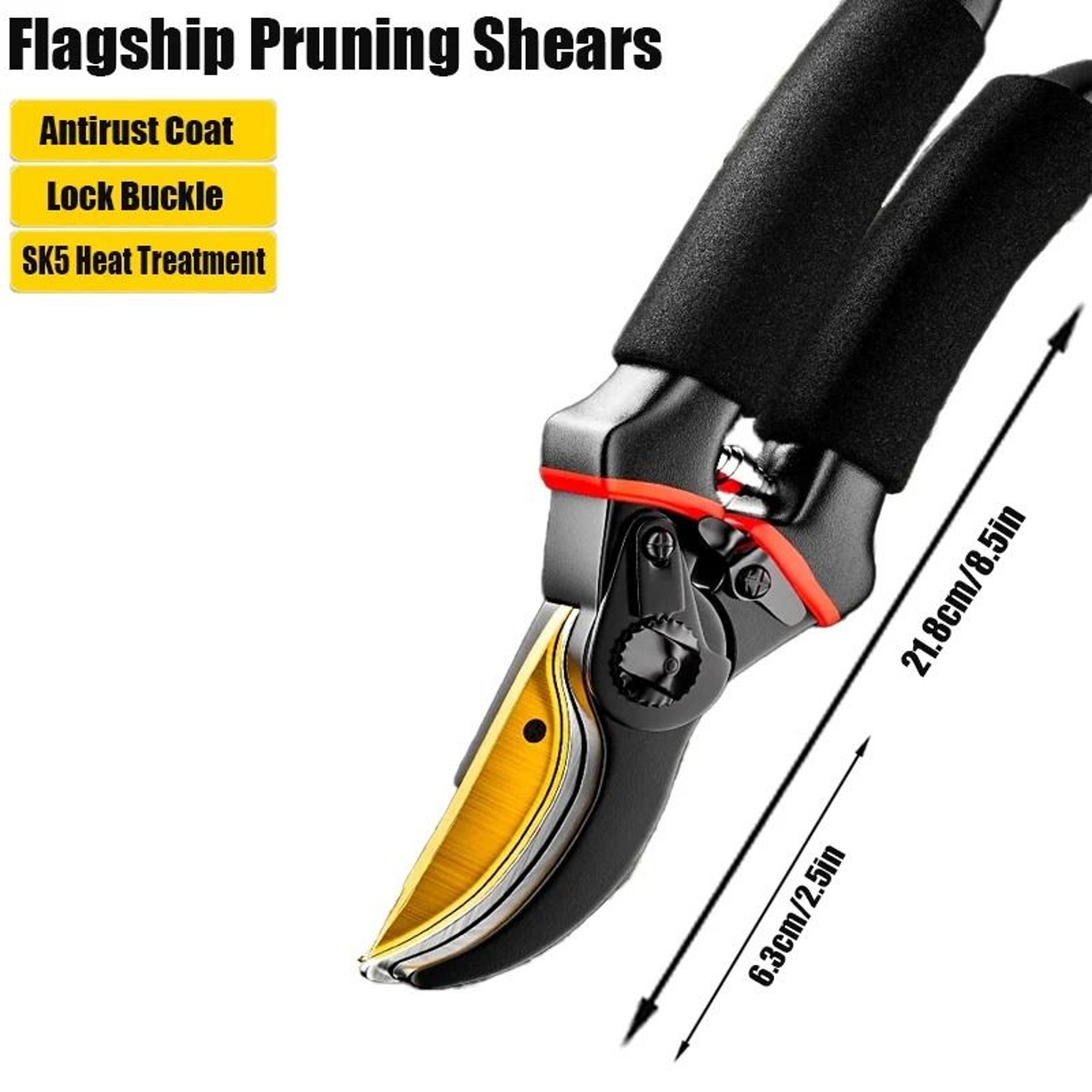 Professional Garden Orchard Shears  HighPerformance Tree Trimmers With SK5 Steel Blades 1