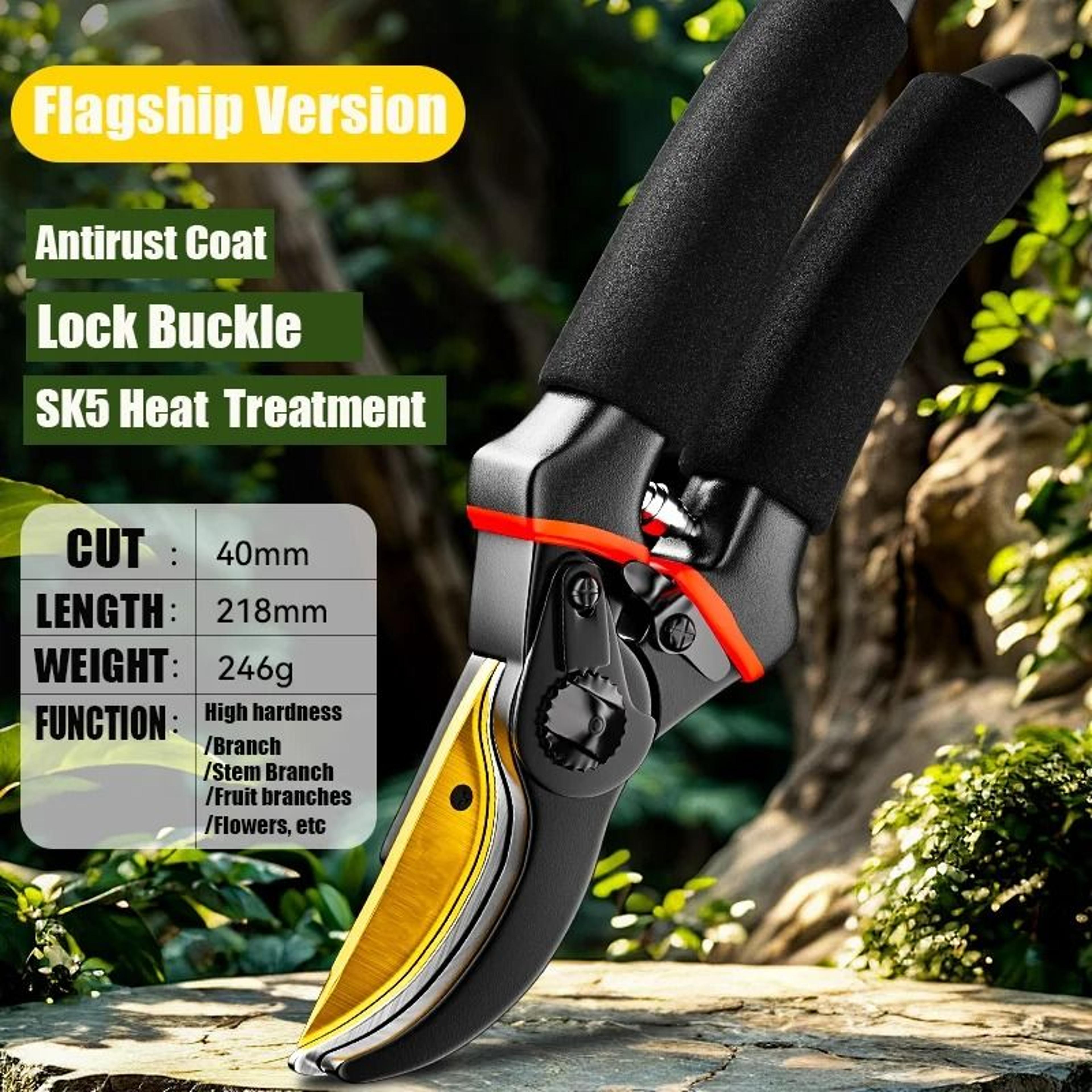 Professional Garden Orchard Shears  HighPerformance Tree Trimmers With SK5 Steel Blades 8