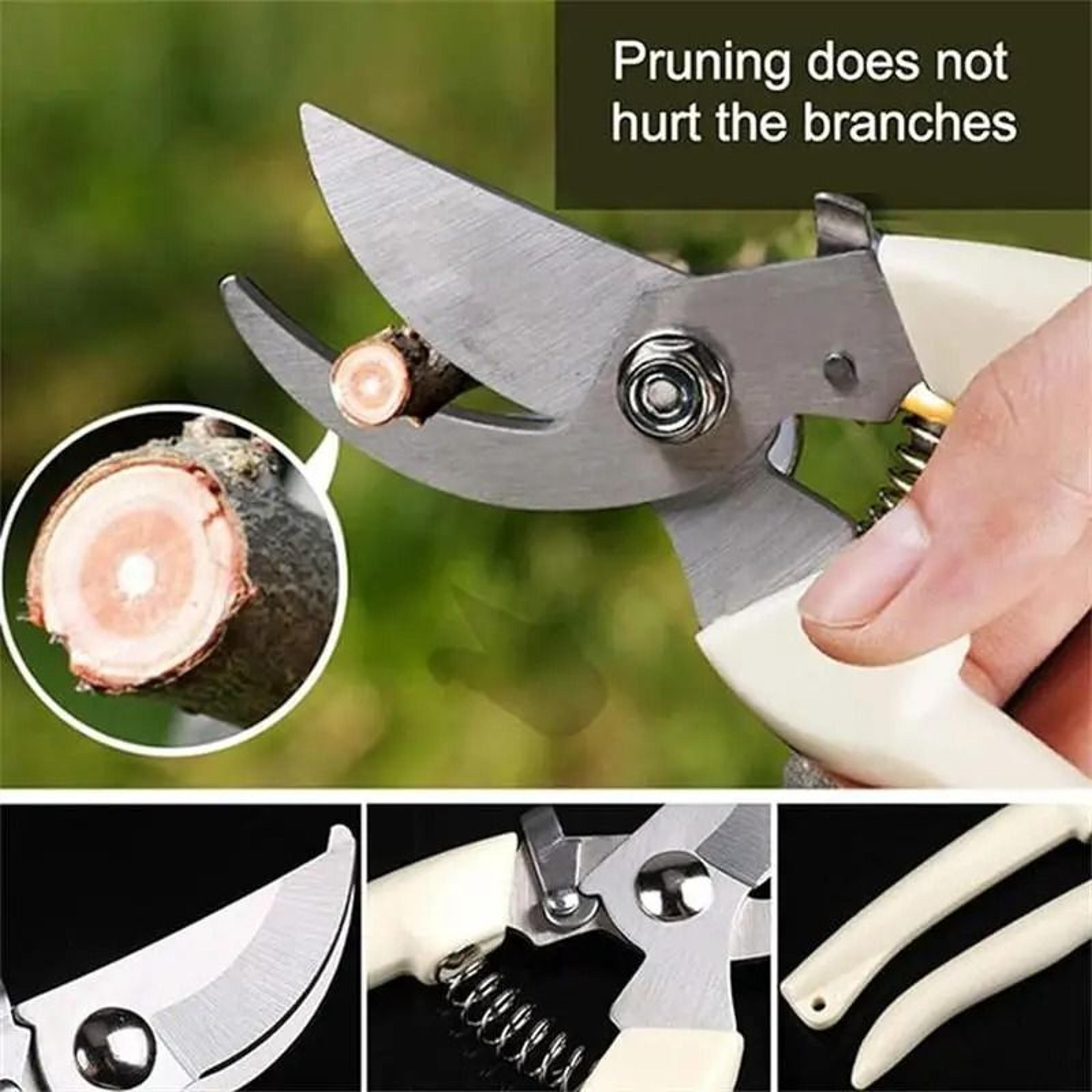 Stainless Steel Professional Pruning Scissors  Multifunctional Bypass Garden Shear For Flower  Tree 2
