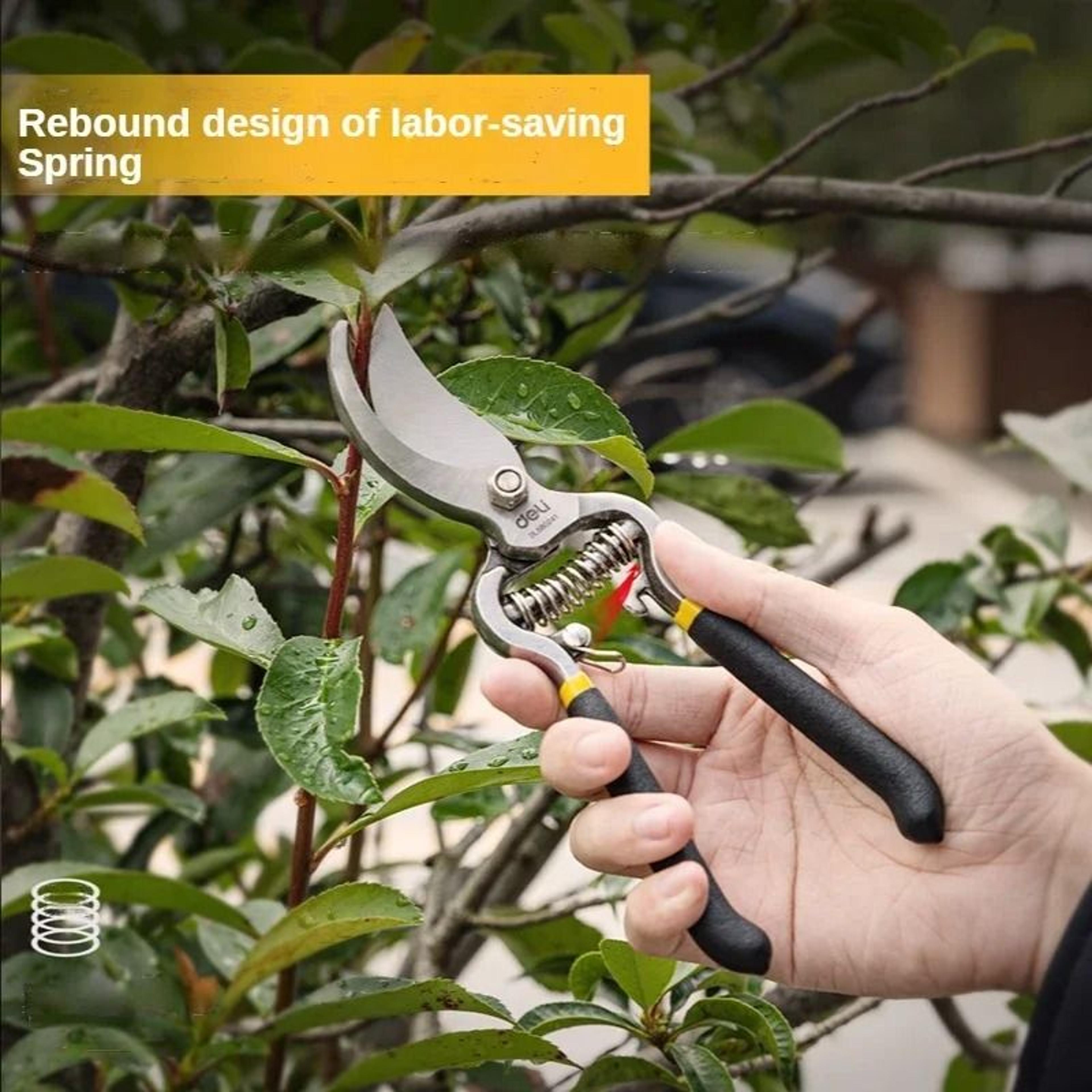 Deli 2Piece Gardening Scissors Set  85 Professional LaborSaving Pruner  Bonsai Secateurs 4