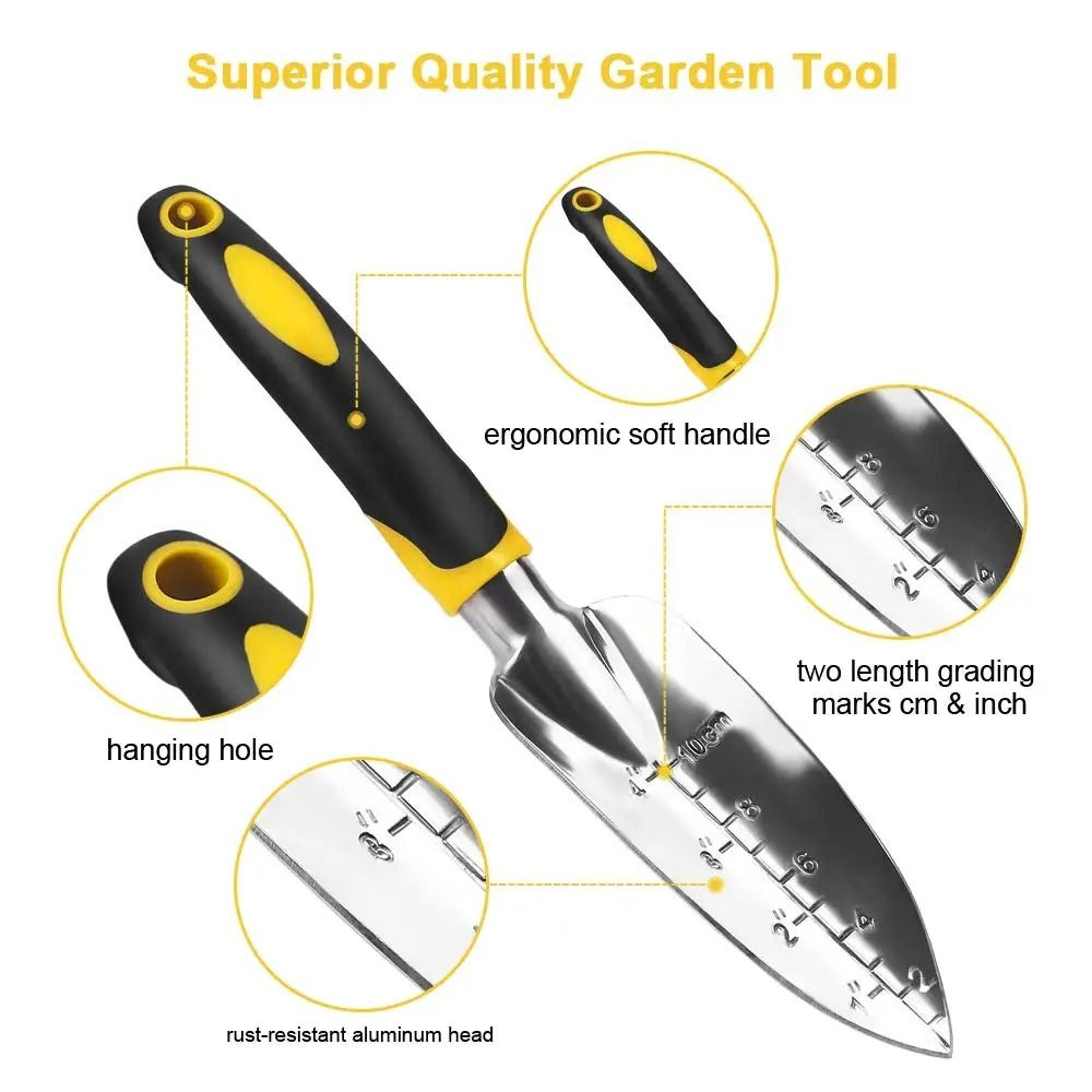Professional HeavyDuty Garden Hand Tool Set  Ergonomic Trowel Rake Cultivator  Weeder For Bonsai An 1