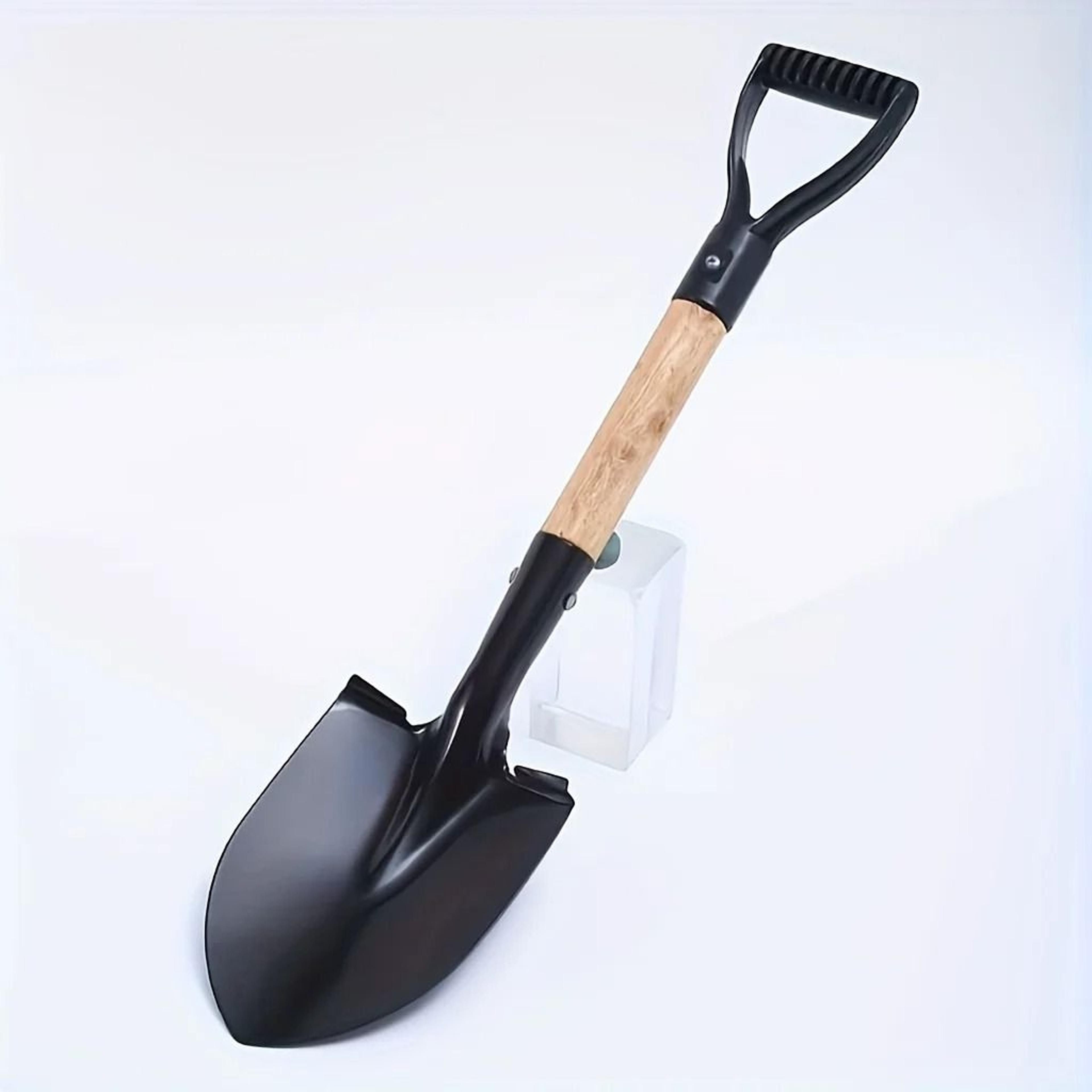 manganese steel digging shovel – waterproof & rustproof outdoor garden scoop for beach and camping