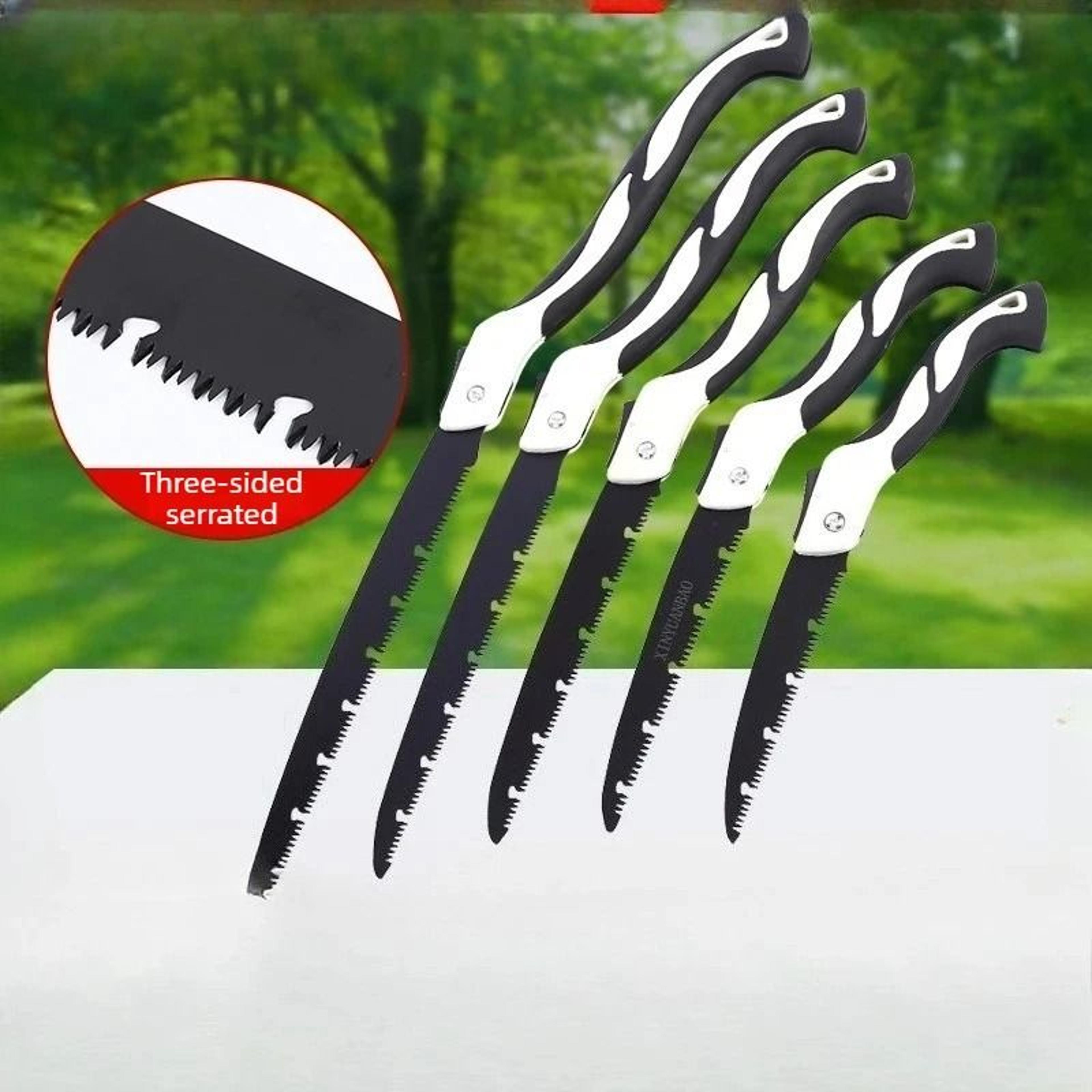portable folding saw – ergonomic hand saw for gardening, outdoor logging, and pruning
