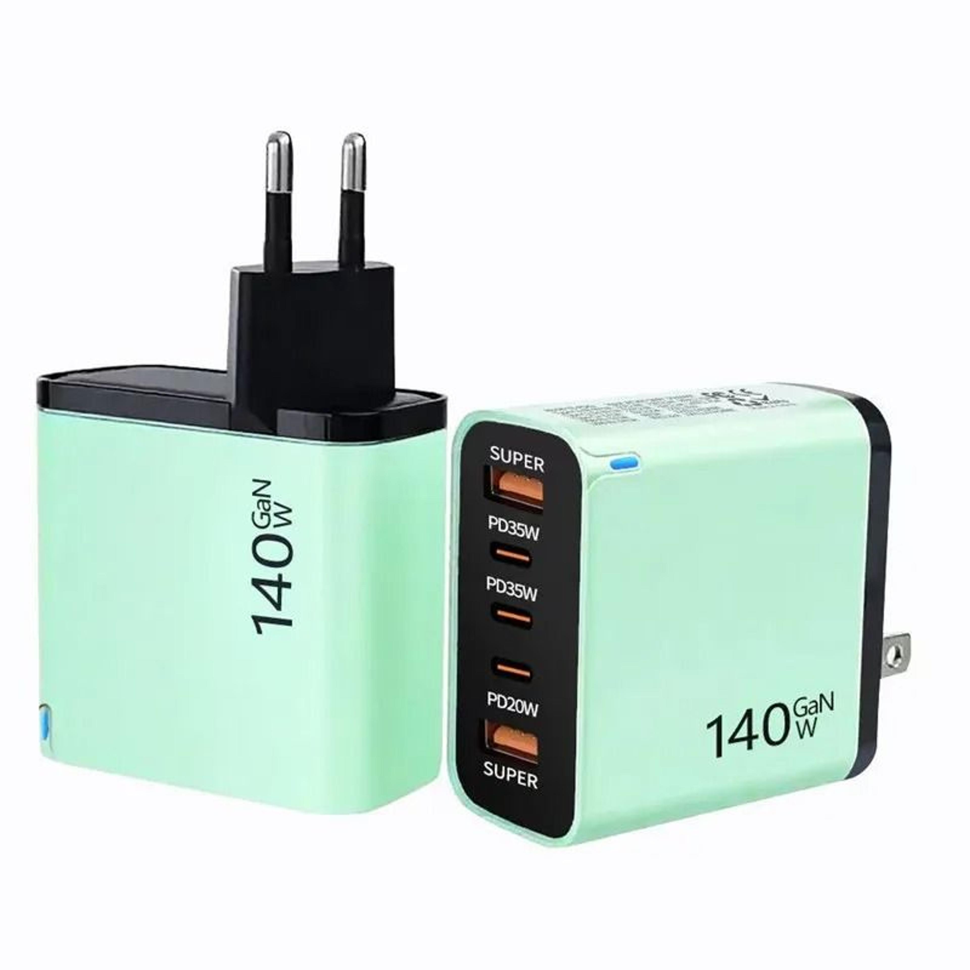 5Port USBC PD Fast Charging Station  4in1 Cable Integrated Quick Charge Hub For IPhone Samsung Xiao 3