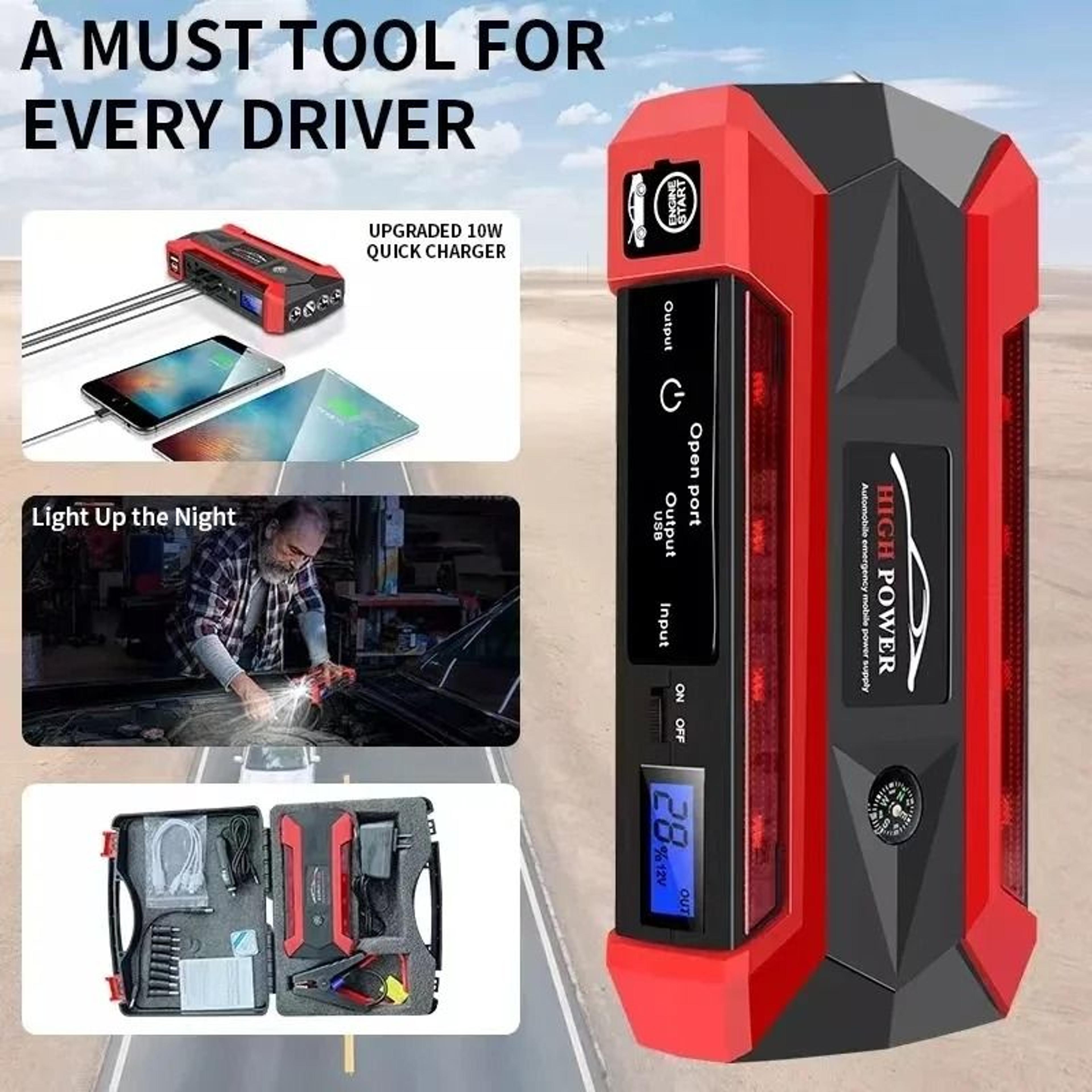 5000A Peak Performance Car Battery Starter  12V Portable Auto Jump Starter For Petrol  Diesel Engin 4