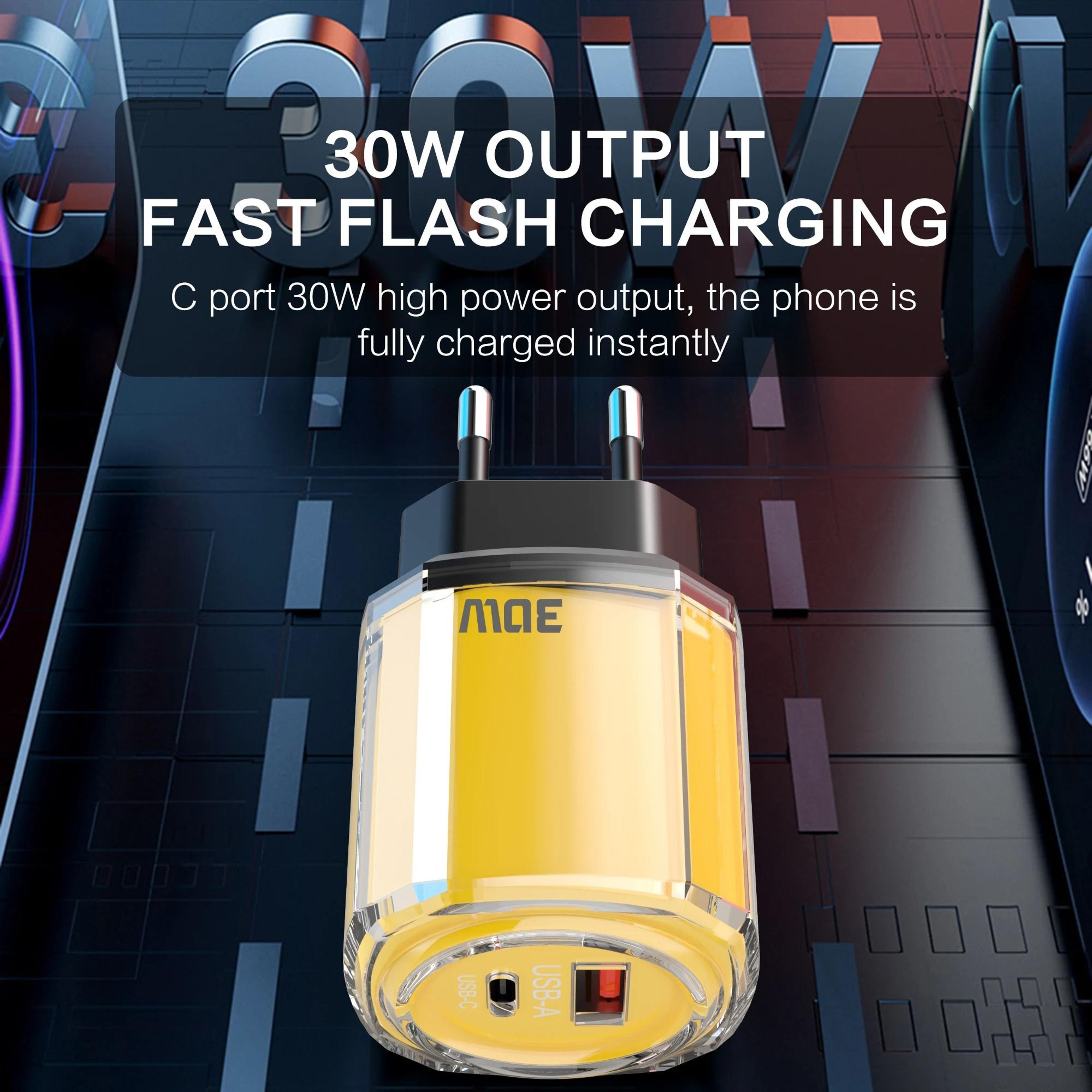 Universal USB TypeC Fast Charger  PD  Quick Charge 30 Wall Adapter For IPhone Samsung Xiaomi  Huawe 3