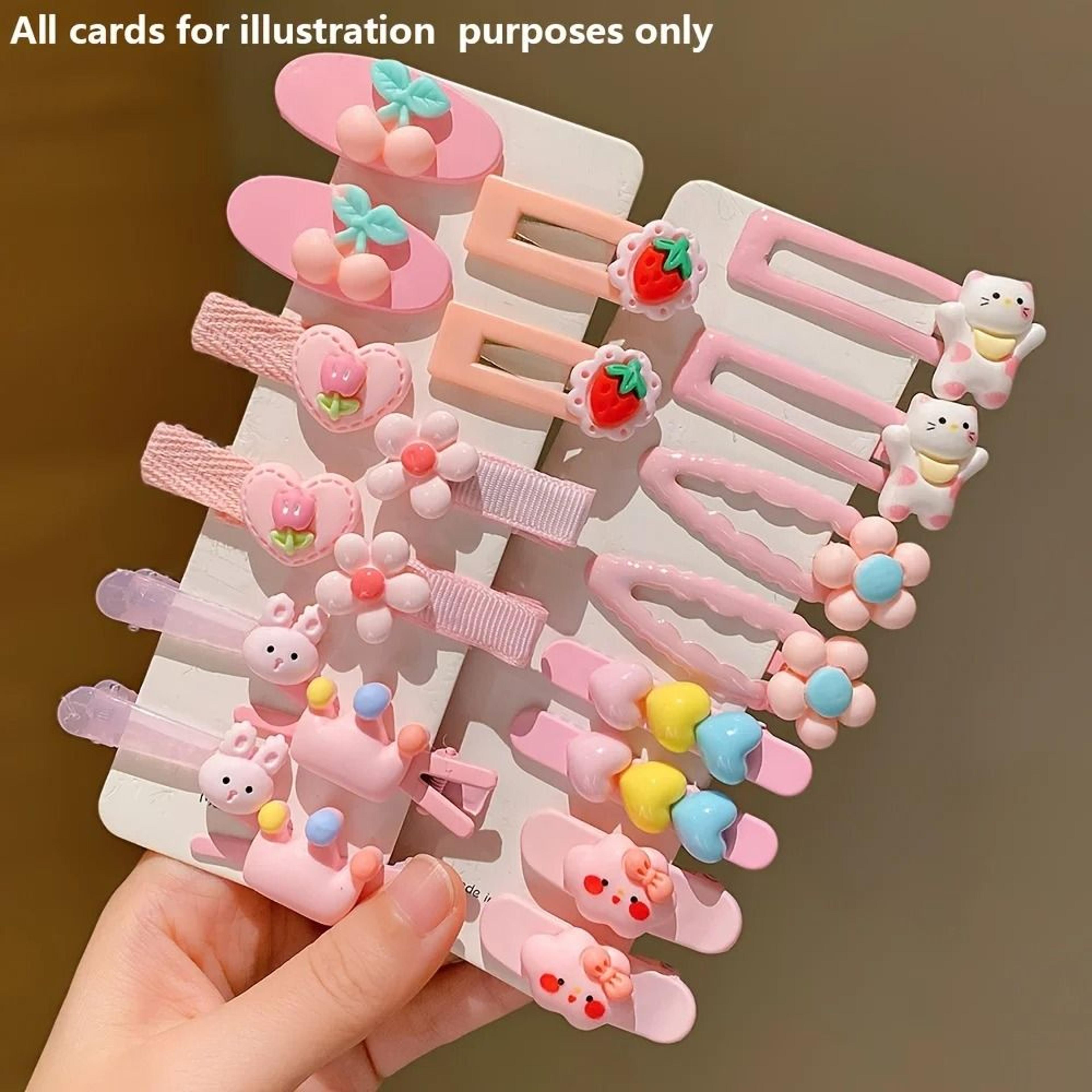 20Piece Sweet  Versatile Hairpin Set  Cute Pastel Hair Clips With Floral Fruit  Animal Motifs For G 2