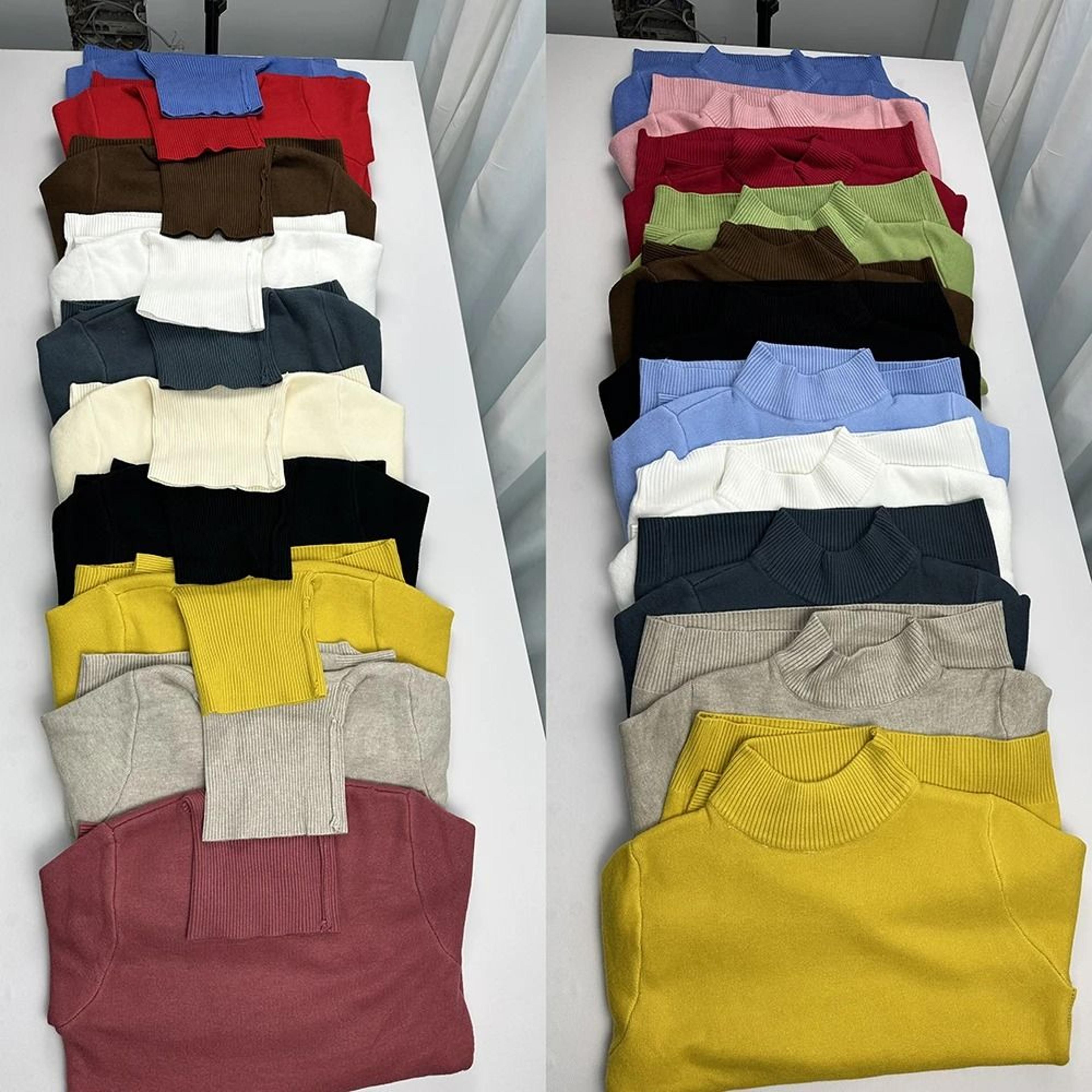 Elegant Thicken VelvetLined Turtleneck Sweater  Slim Knit Pullover  Warm Winter Jumper 3