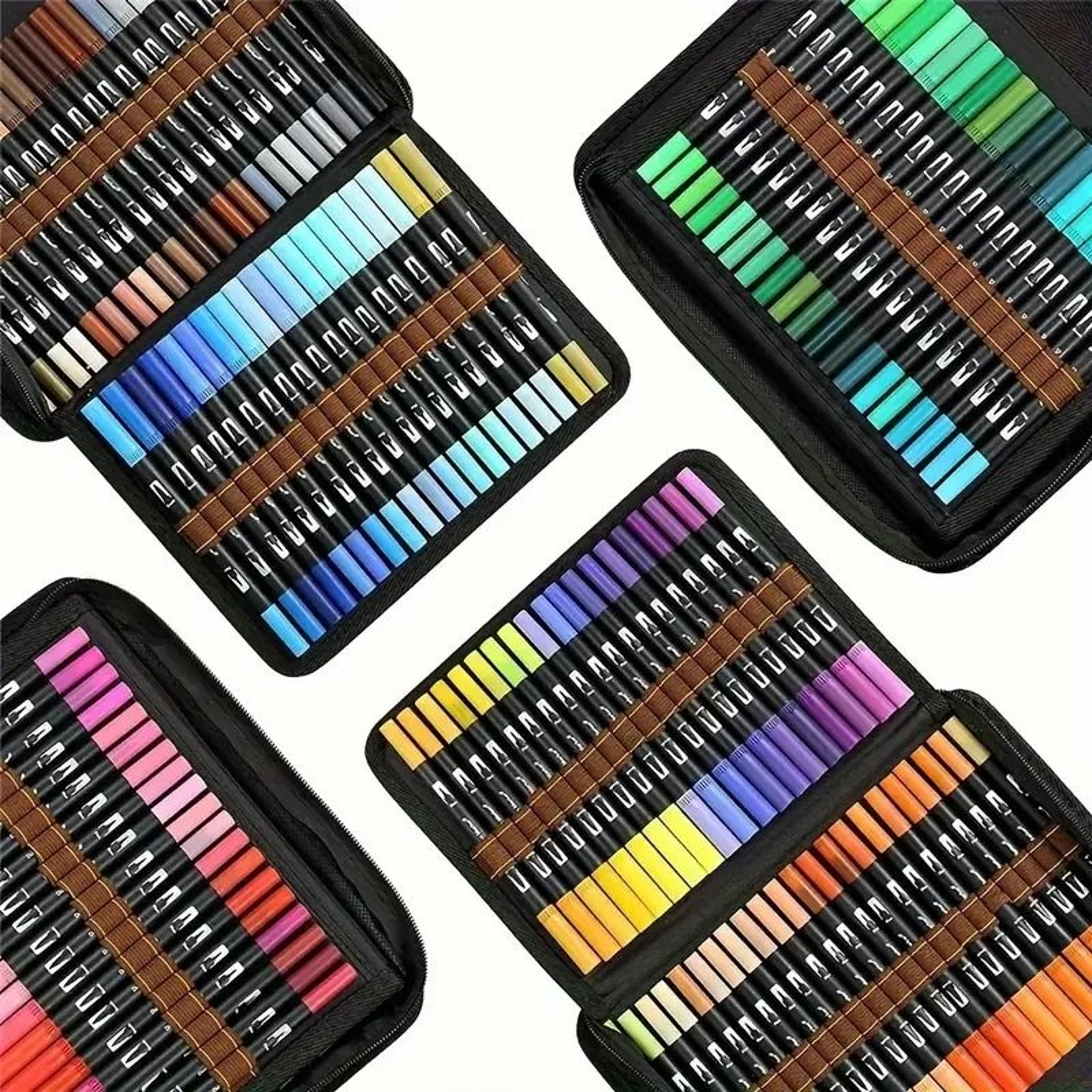 Professional Dual Tip Brush Markers  72120168 Color Art Marker Set For Coloring Books  Hand Letteri 1