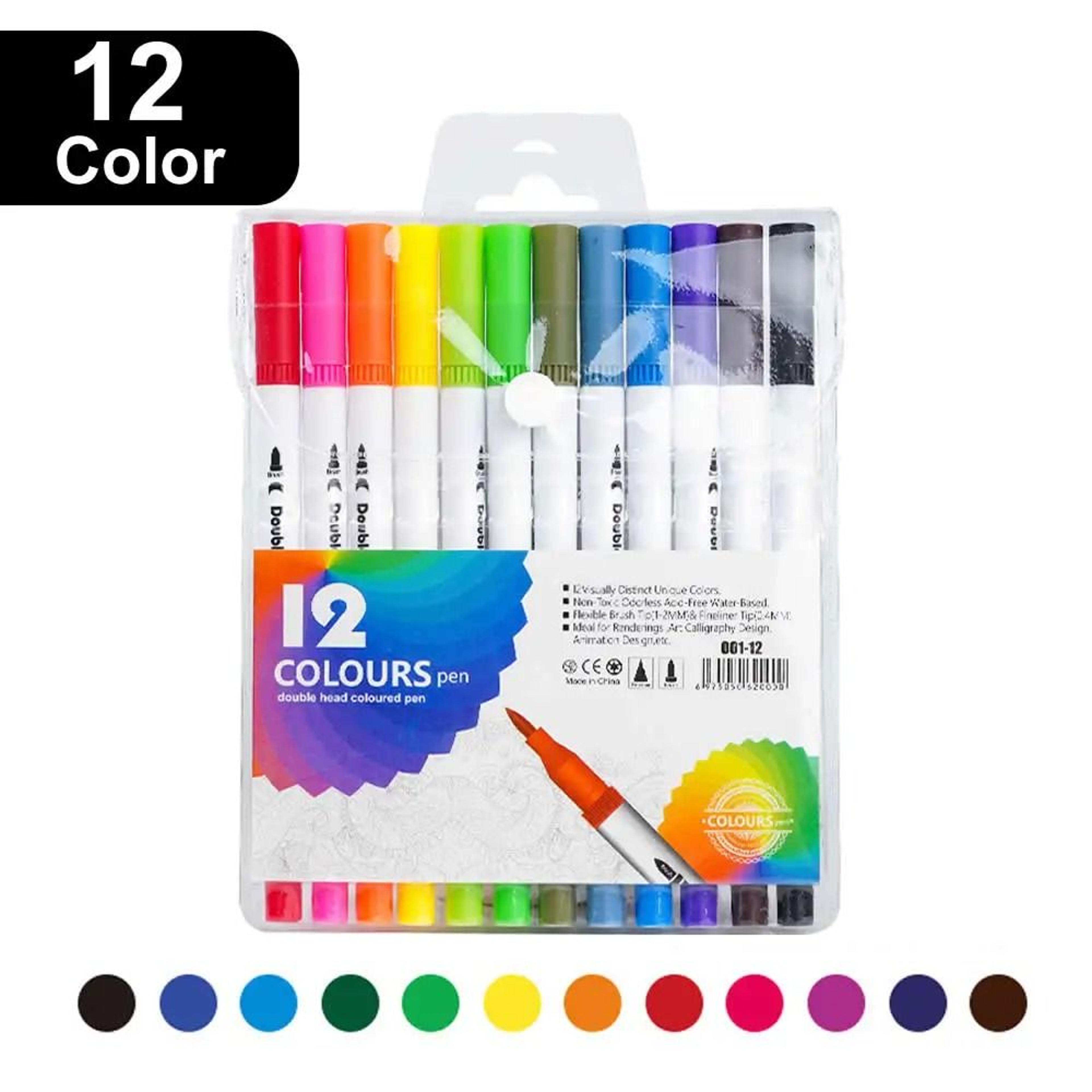 Professional DualTip Art Markers  1260120 Colors For Drawing Sketching  Hand Lettering 7