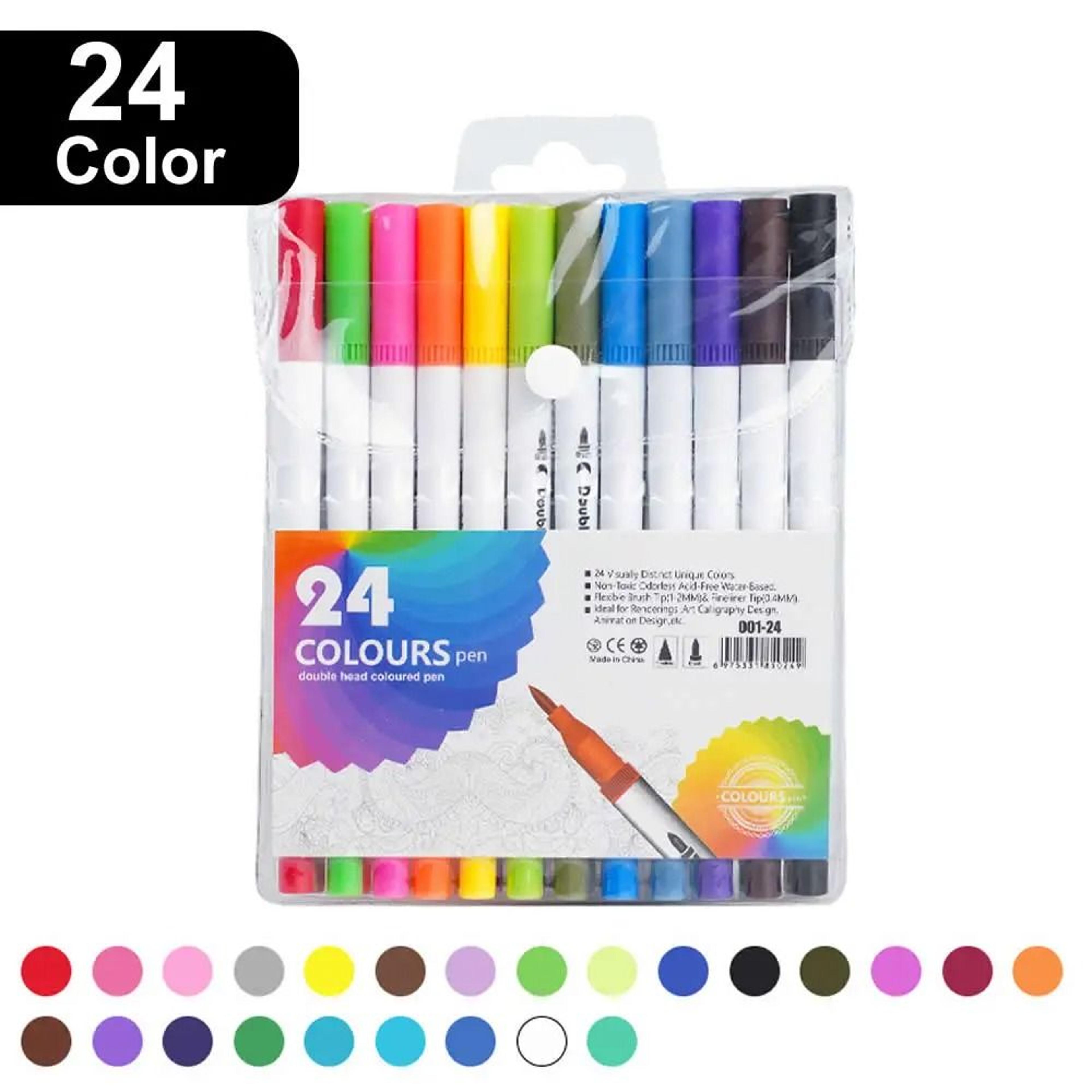 Professional DualTip Art Markers  1260120 Colors For Drawing Sketching  Hand Lettering 8
