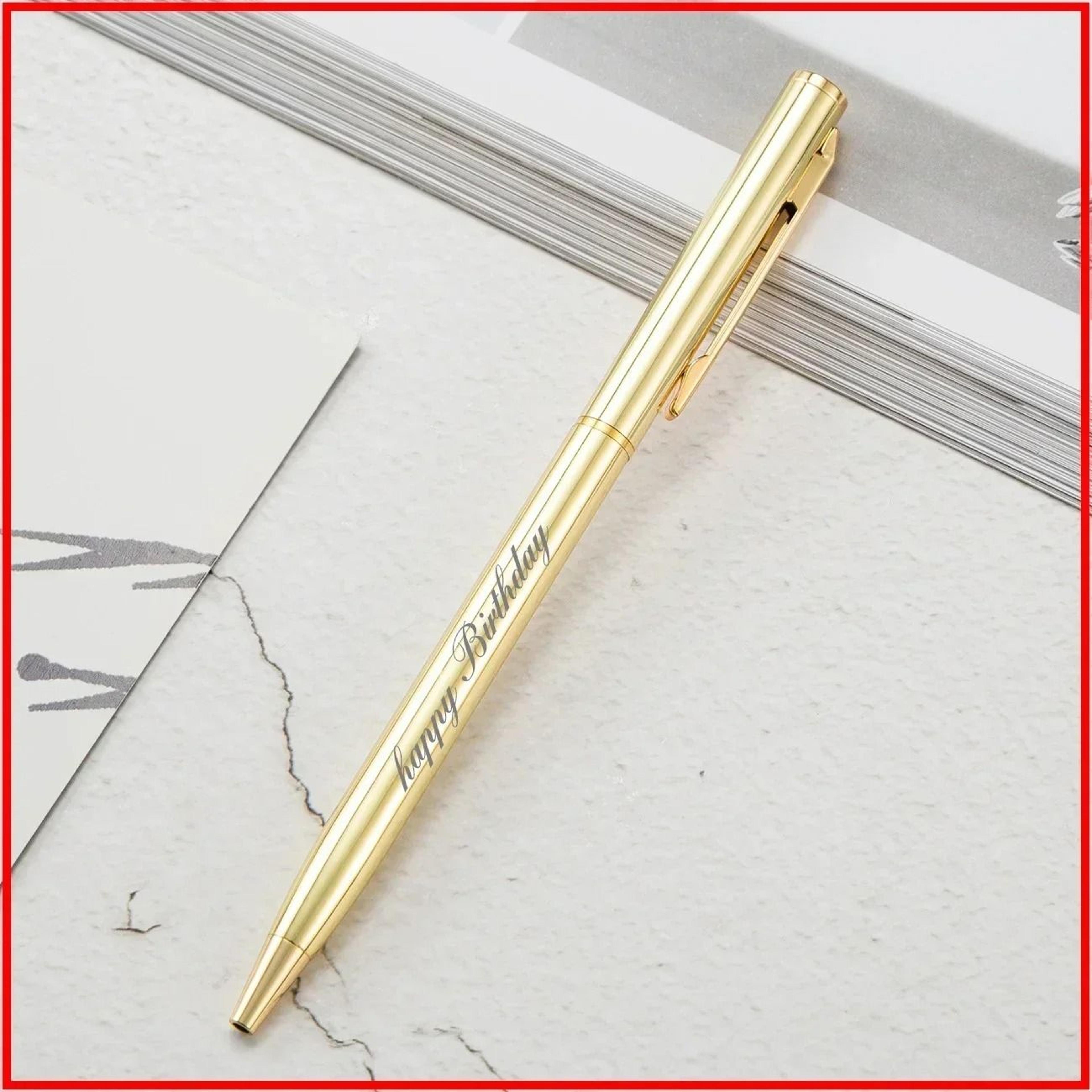 Premium Rose Gold Metal Ballpoint Pens  Custom Engraved Logo  Executive Gift Set For Business 7