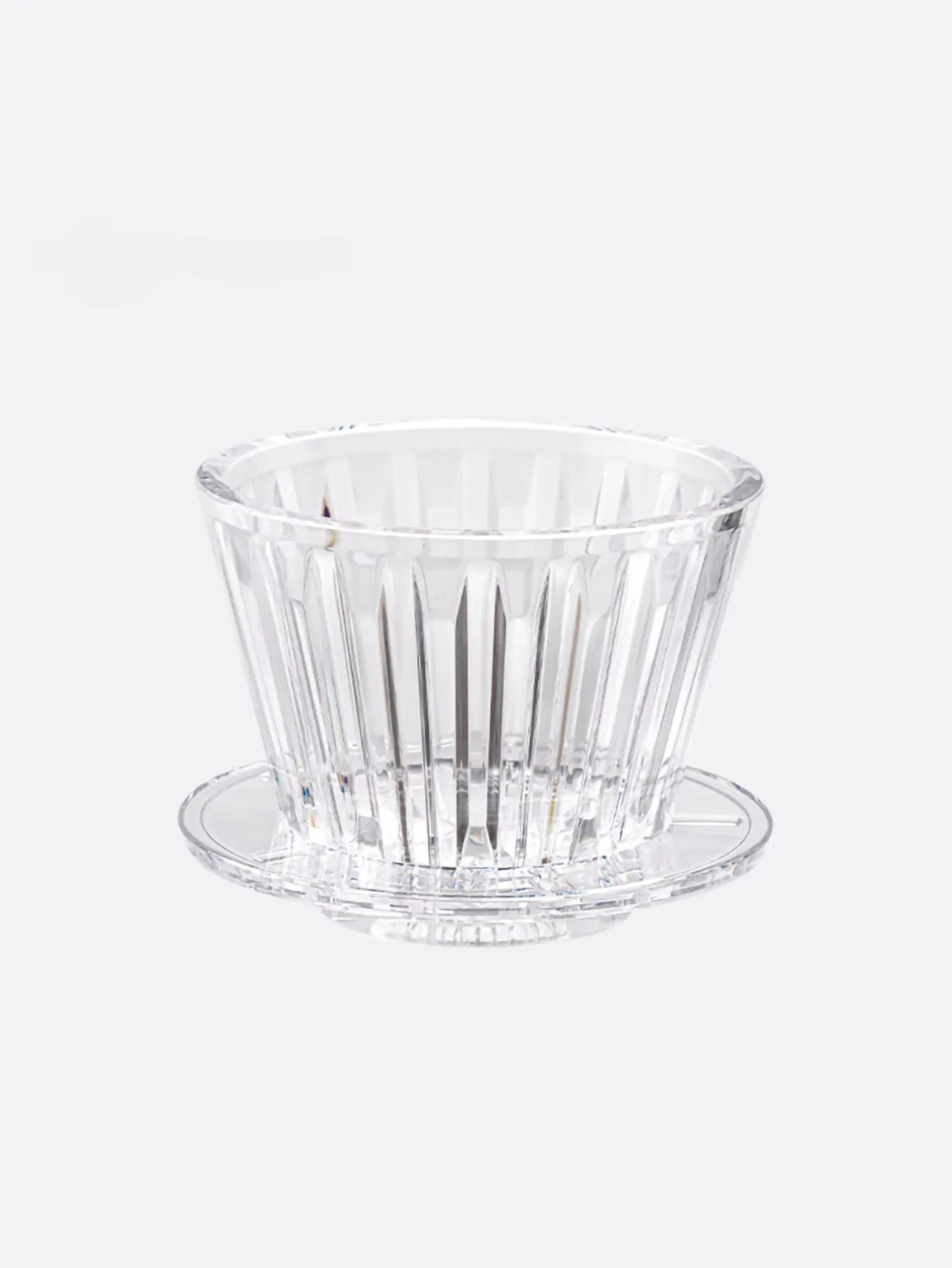 Crystal Eye Wave Coffee Dripper  Flat Bottom Pour Over Filter Cup For Enhanced Uniformity 7