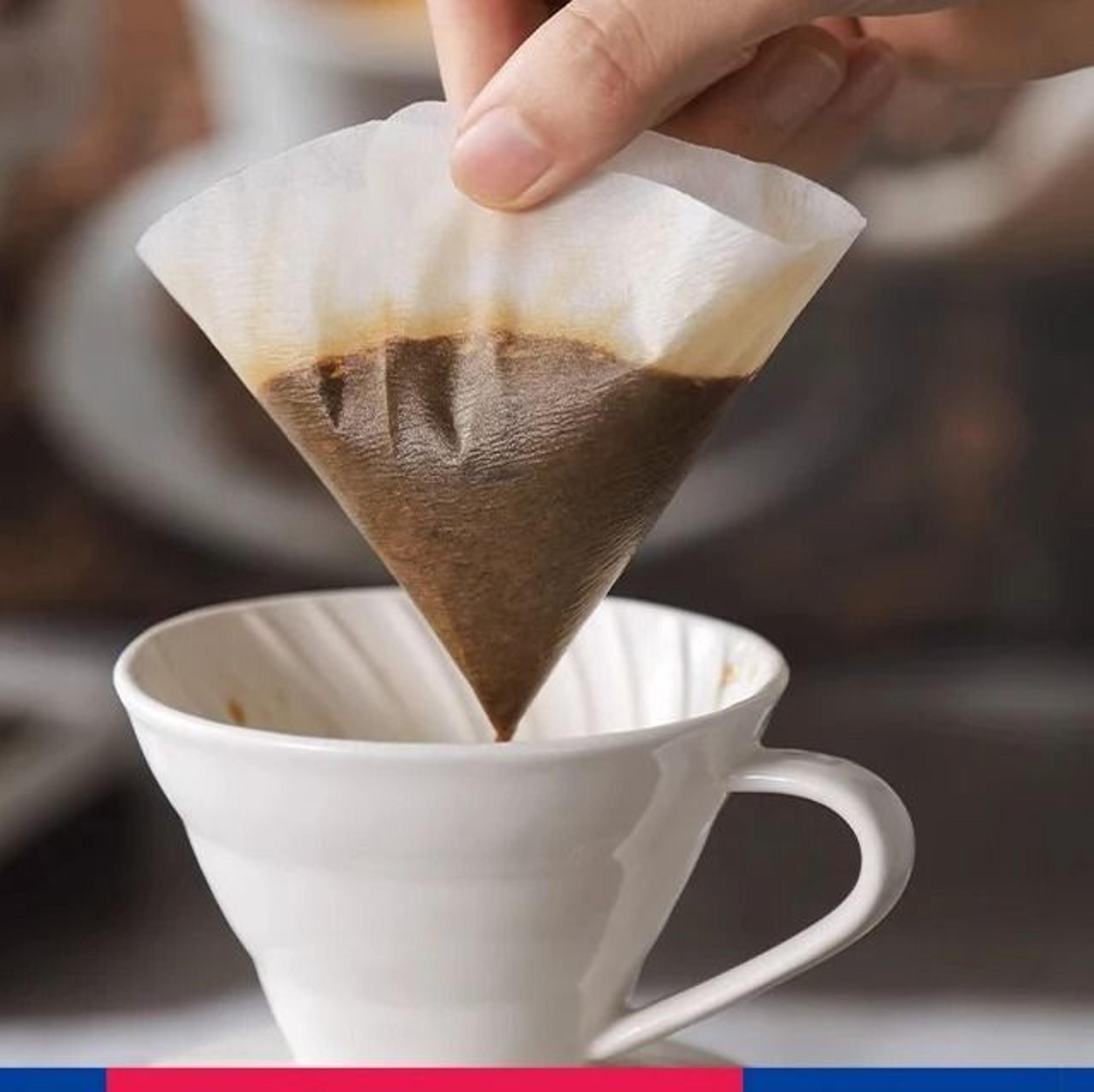 premium hand drip coffee filter papers – 40pcs professional v-shape filters for american coffee makers