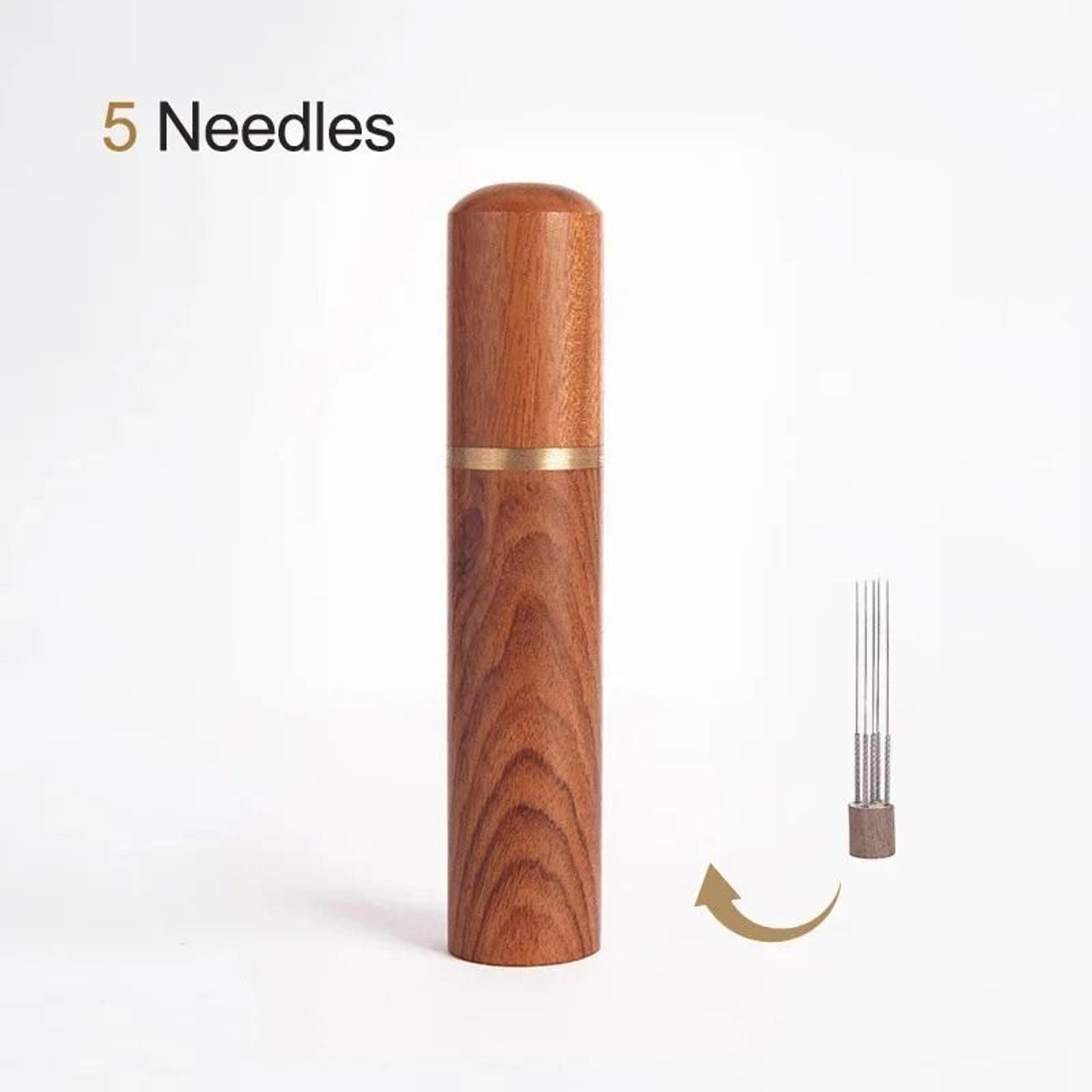Professional Wooden WDT Tool  8Needle Espresso Distribution  Powder Stirrer For Baristas 8