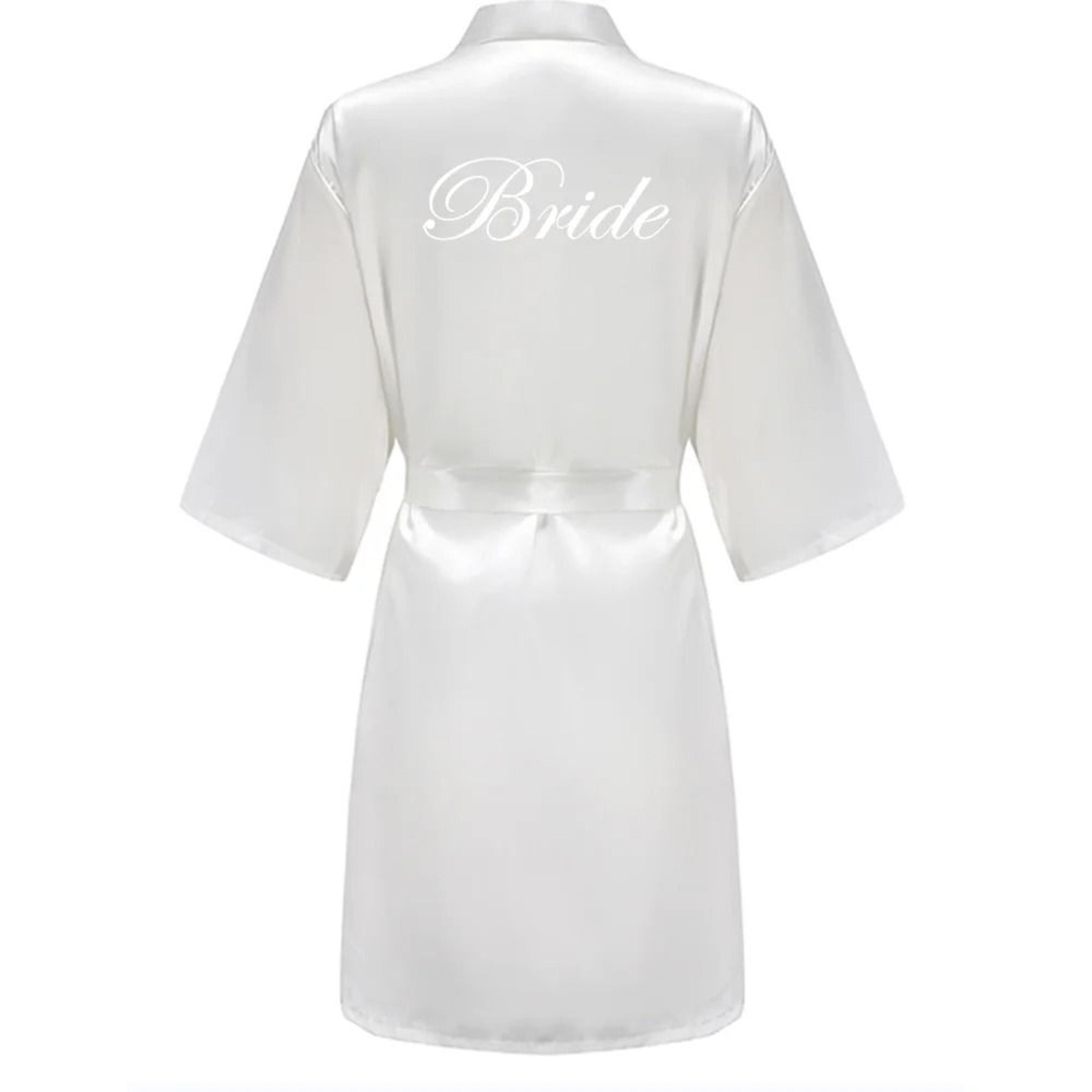 Grass Green Bridal Party Robes  Professional Satin Wedding Getting Ready Gowns For Bride  Bridesmai 7