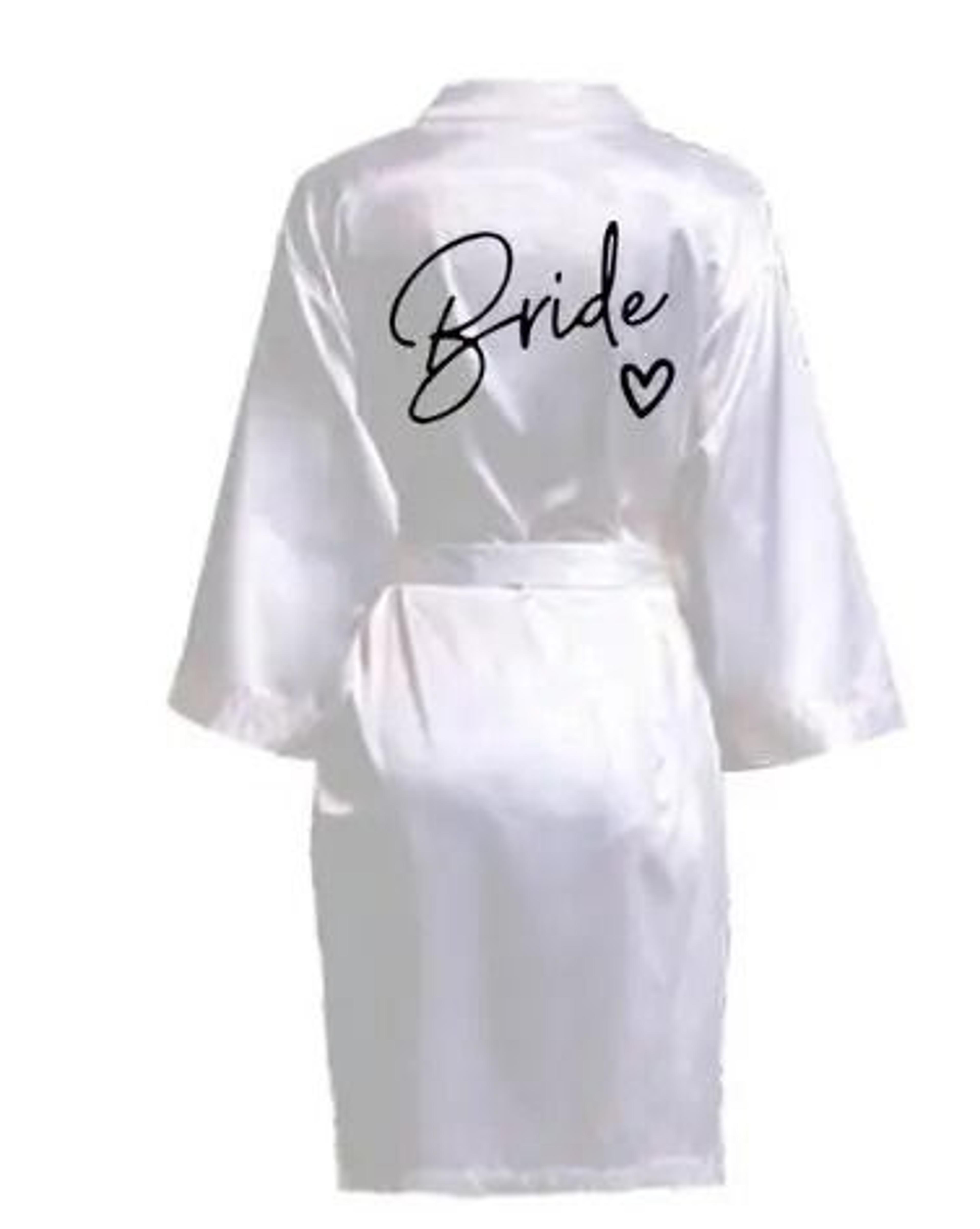 Wedding Party Team Bride Robe  Professional Satin Kimono Pajamas  Bridesmaid Bathrobe SP003 6