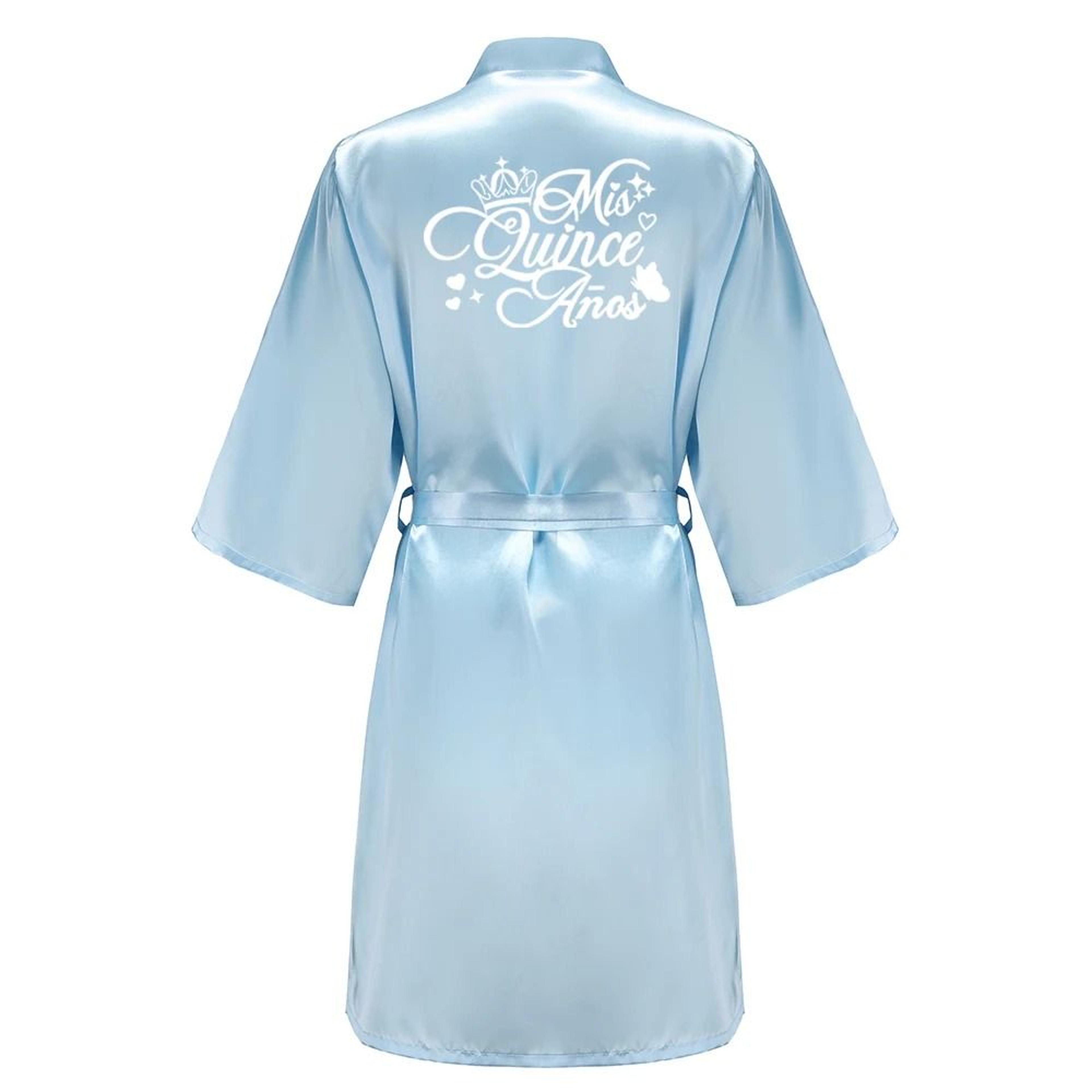 Princess Quinceanera Birthday Party Robe  Professional Silkly Nightgown  Mis XV Sweet 15 Bathrobe 7