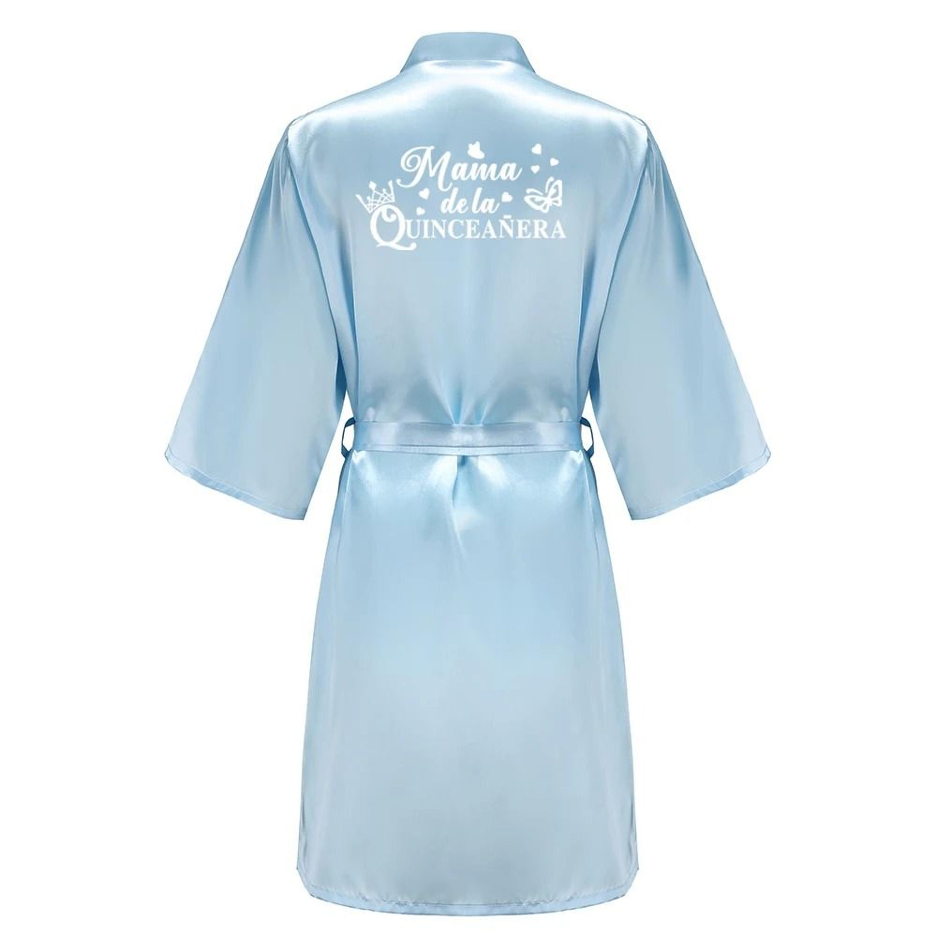 Princess Quinceanera Birthday Party Robe  Professional Silkly Nightgown  Mis XV Sweet 15 Bathrobe 9