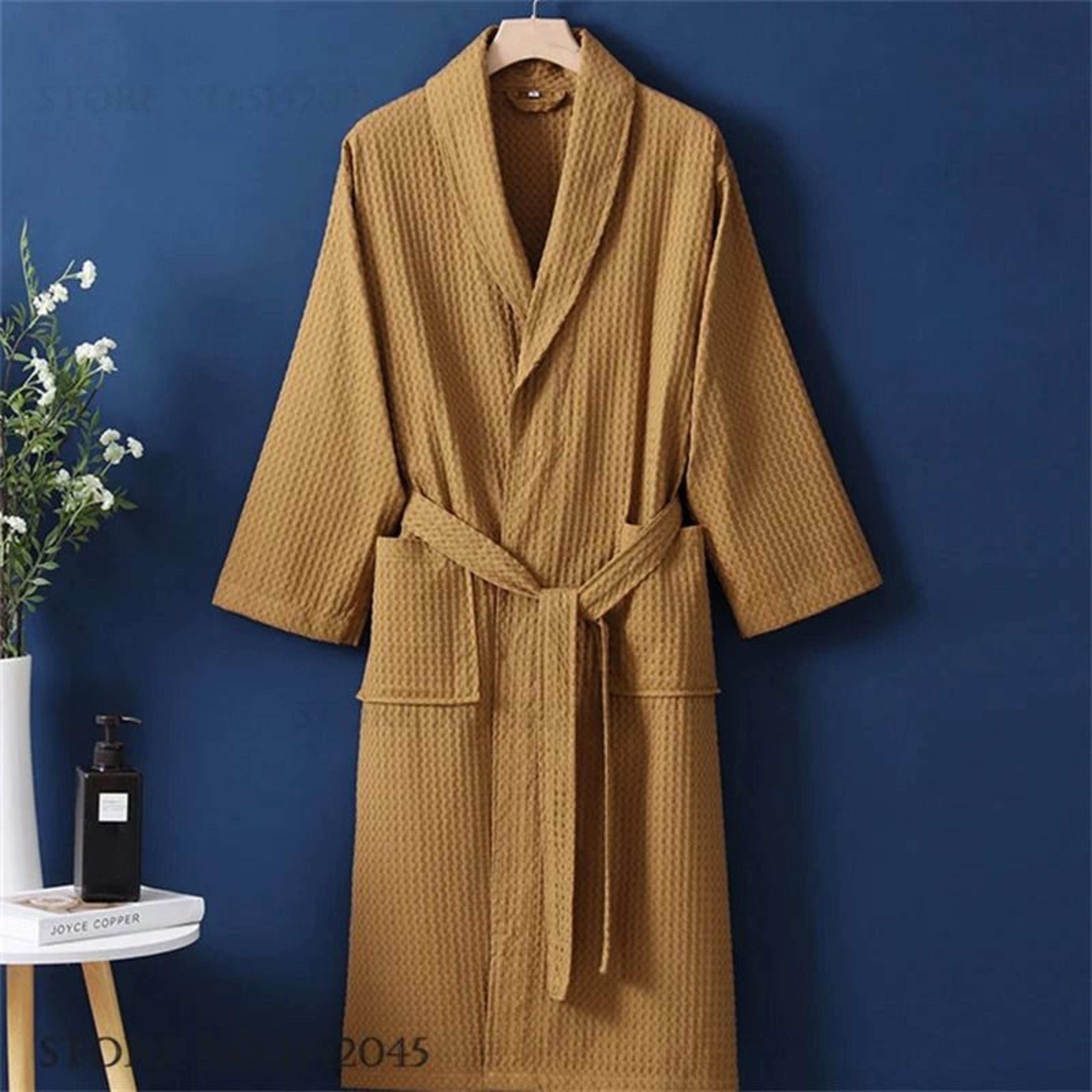 100 Cotton Couple Waffle Robe  Professional Kimono Bathrobe  Casual Summer Loungewear 23