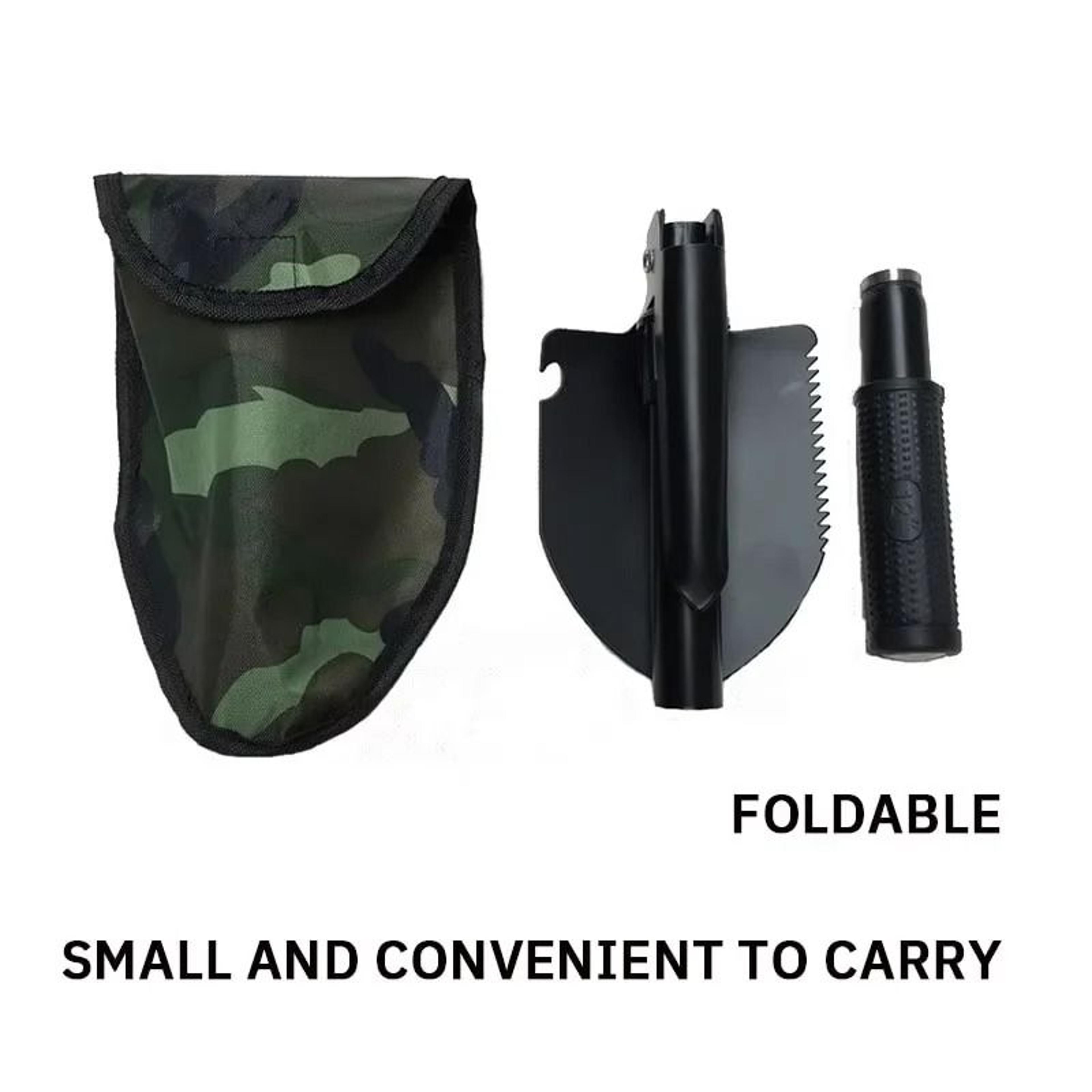 MultiFunction Foldable Camping Shovel  Professional Telescopic Survival Gear For Outdoor Adventure 4
