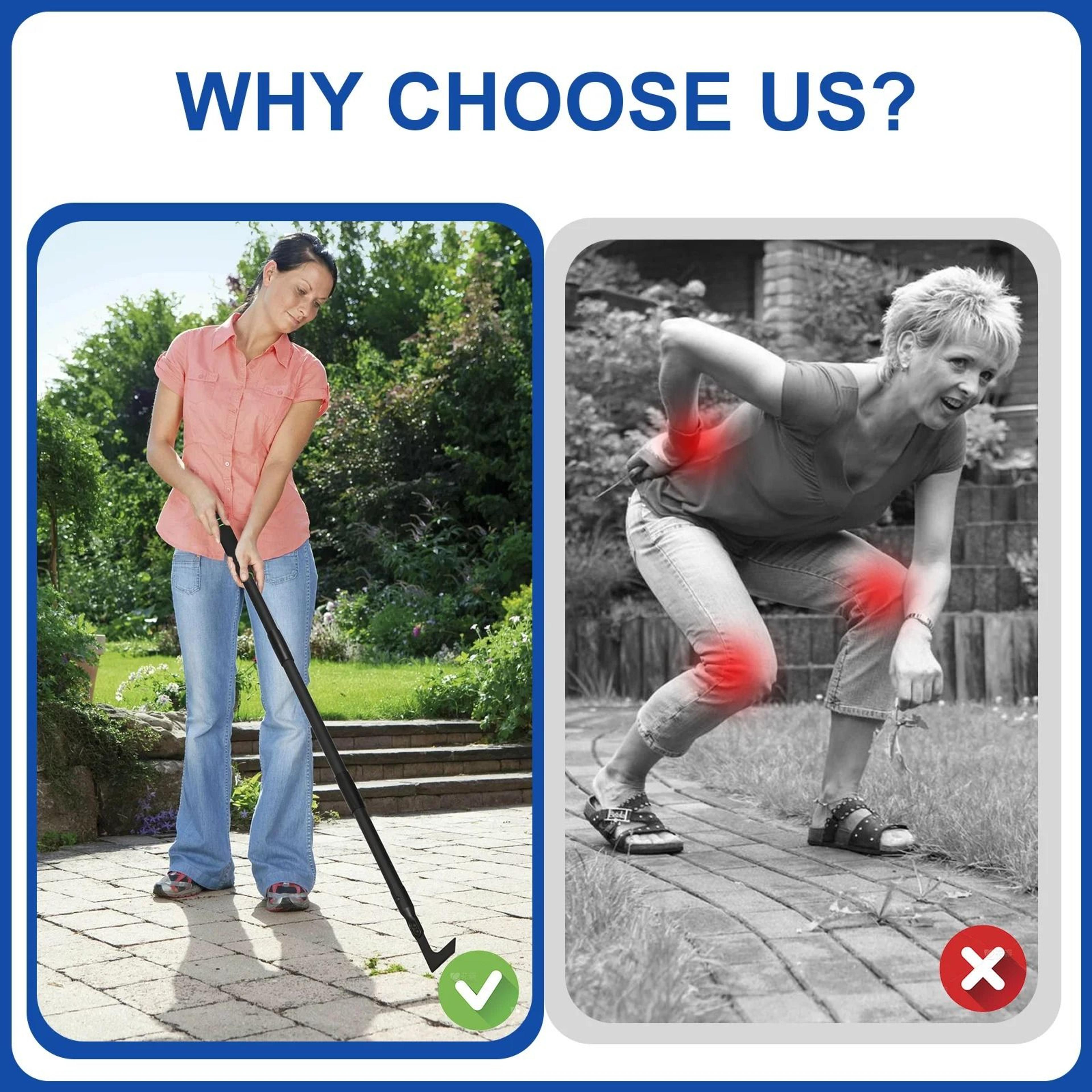 Professional LongHandle Crack Weeder  LShaped Crevice Weeding Tool For Narrow Spaces 5