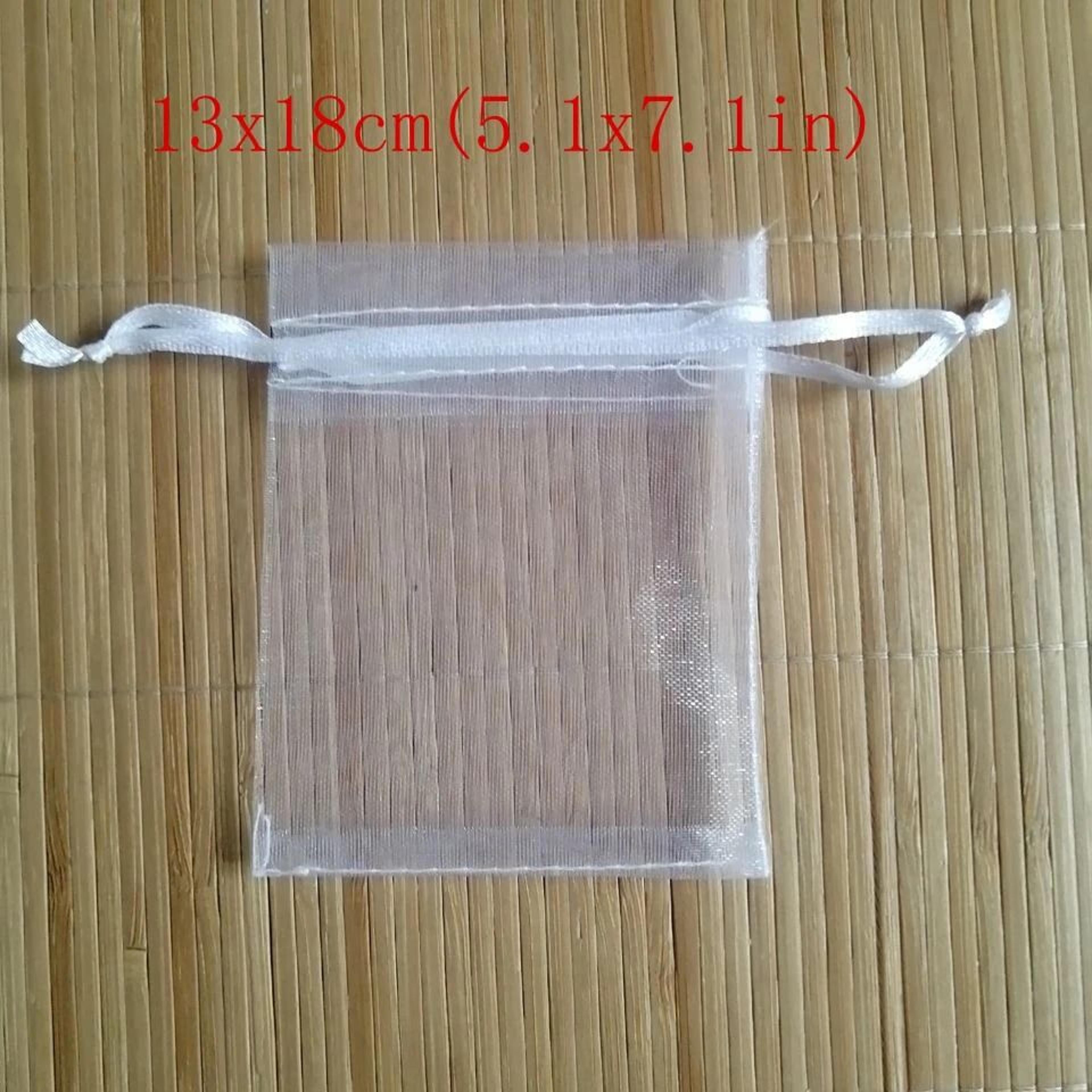 White Drawstring Organza Bags  HighPerformance Jewelry Package  Small Wedding Gift Pouches 9