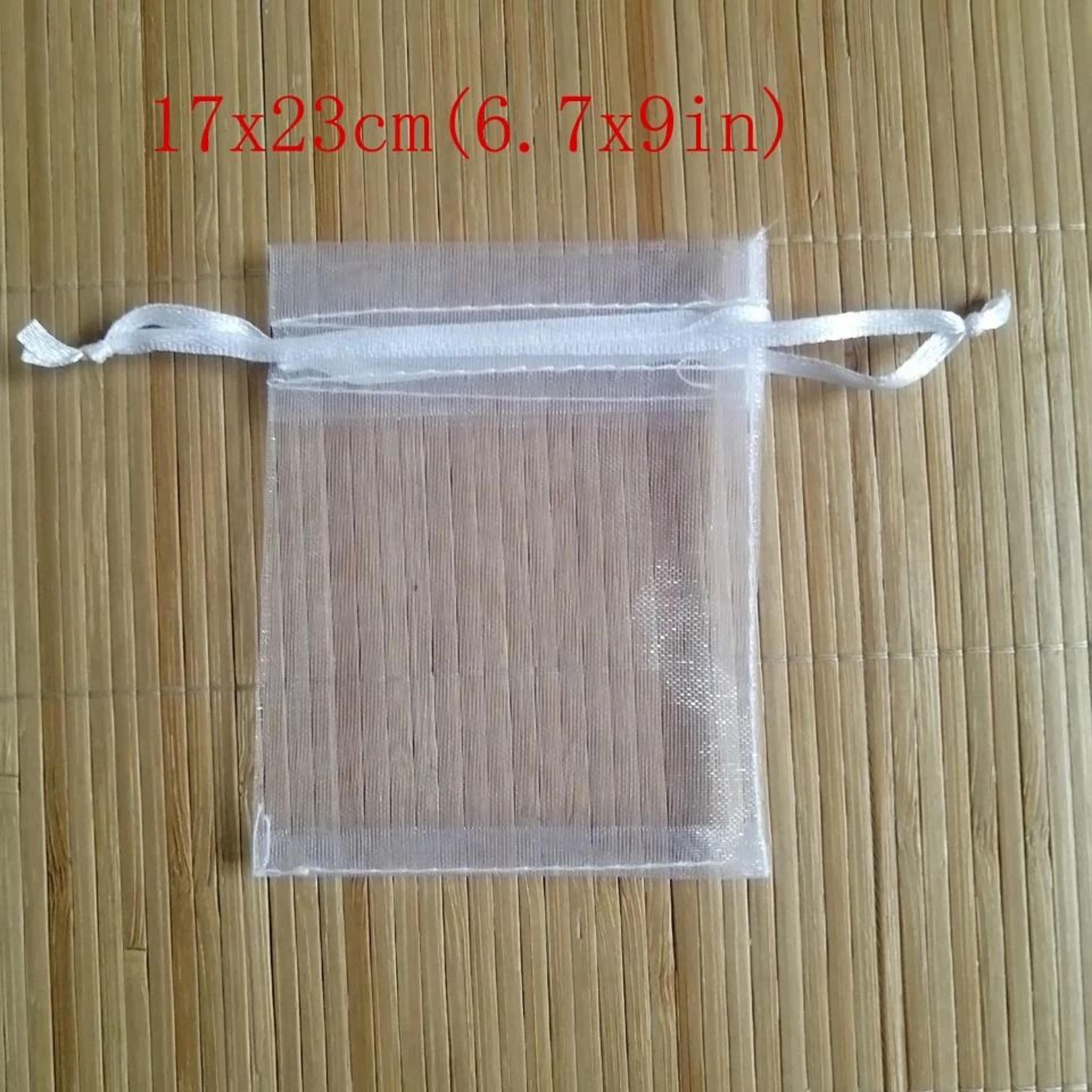 White Drawstring Organza Bags  HighPerformance Jewelry Package  Small Wedding Gift Pouches 11